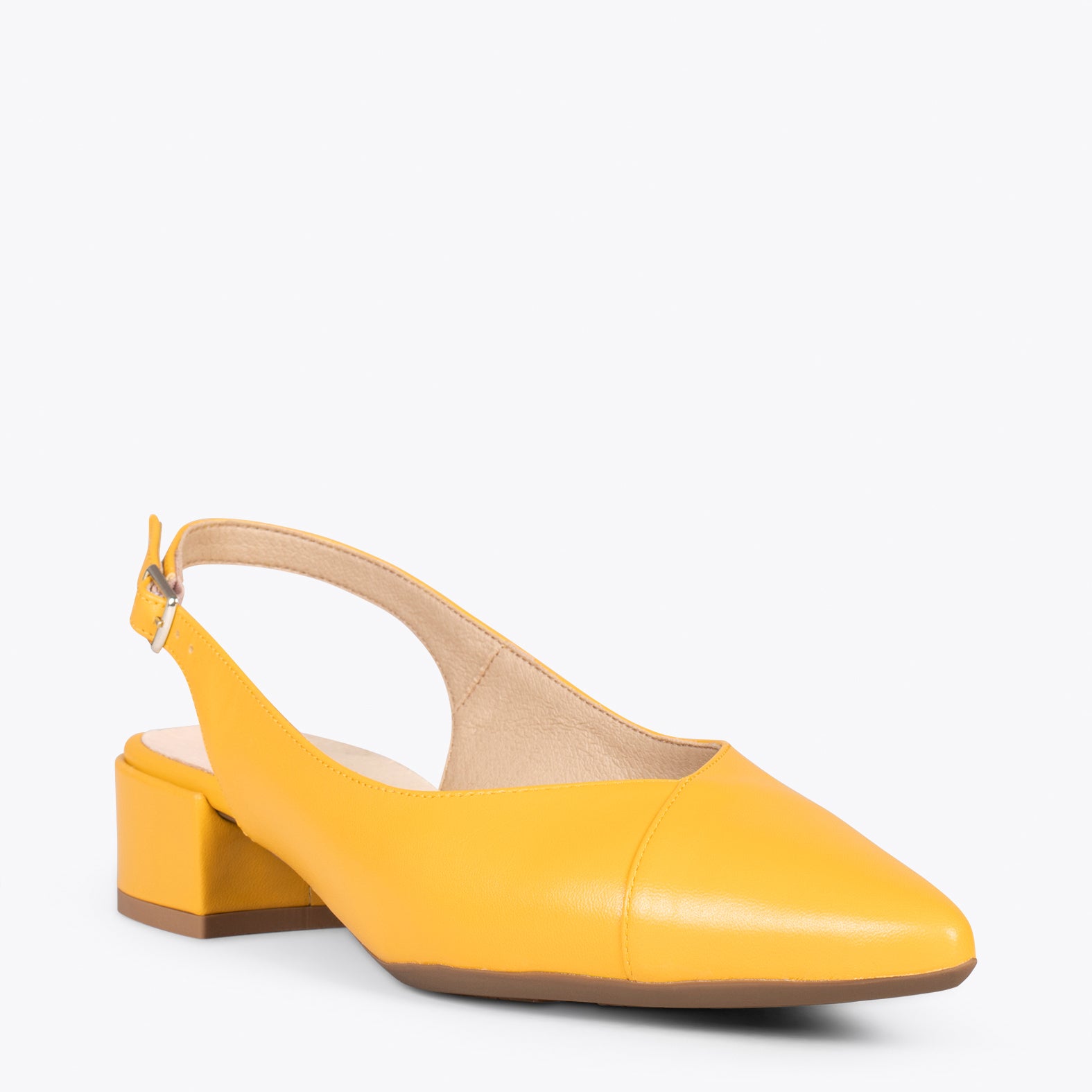 Yellow hot sale slingback flats