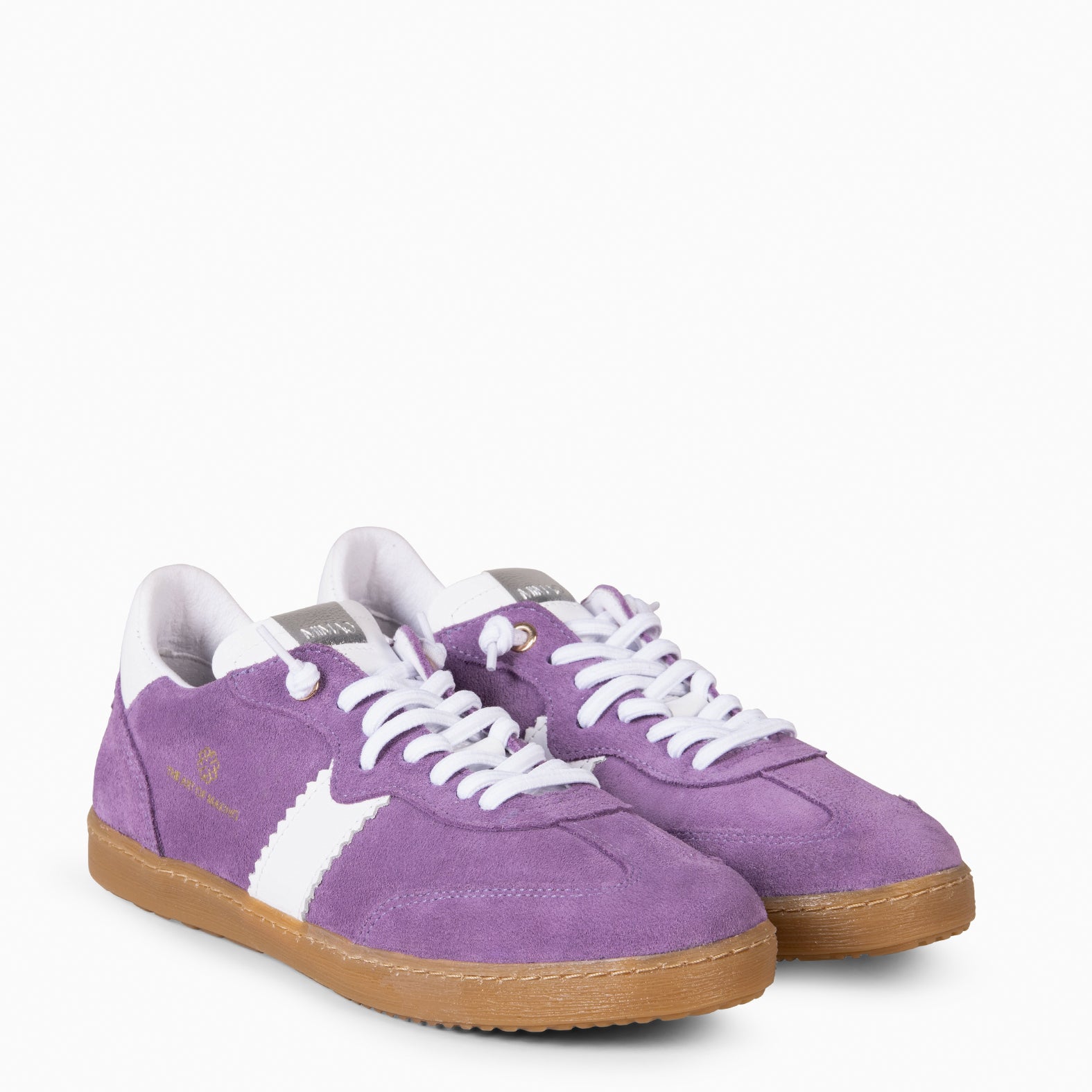 STÜDIO 01 - Baskets pour femme en daim VIOLET