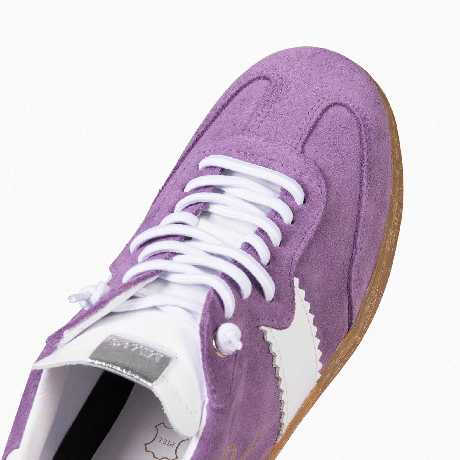 STÜDIO 01 - Baskets pour femme en daim VIOLET