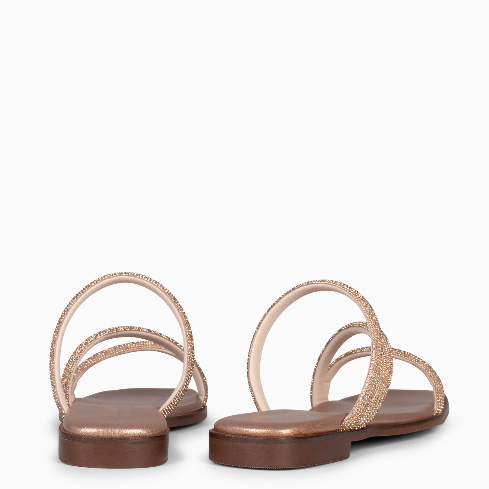 Sandalias color oro discount rosa