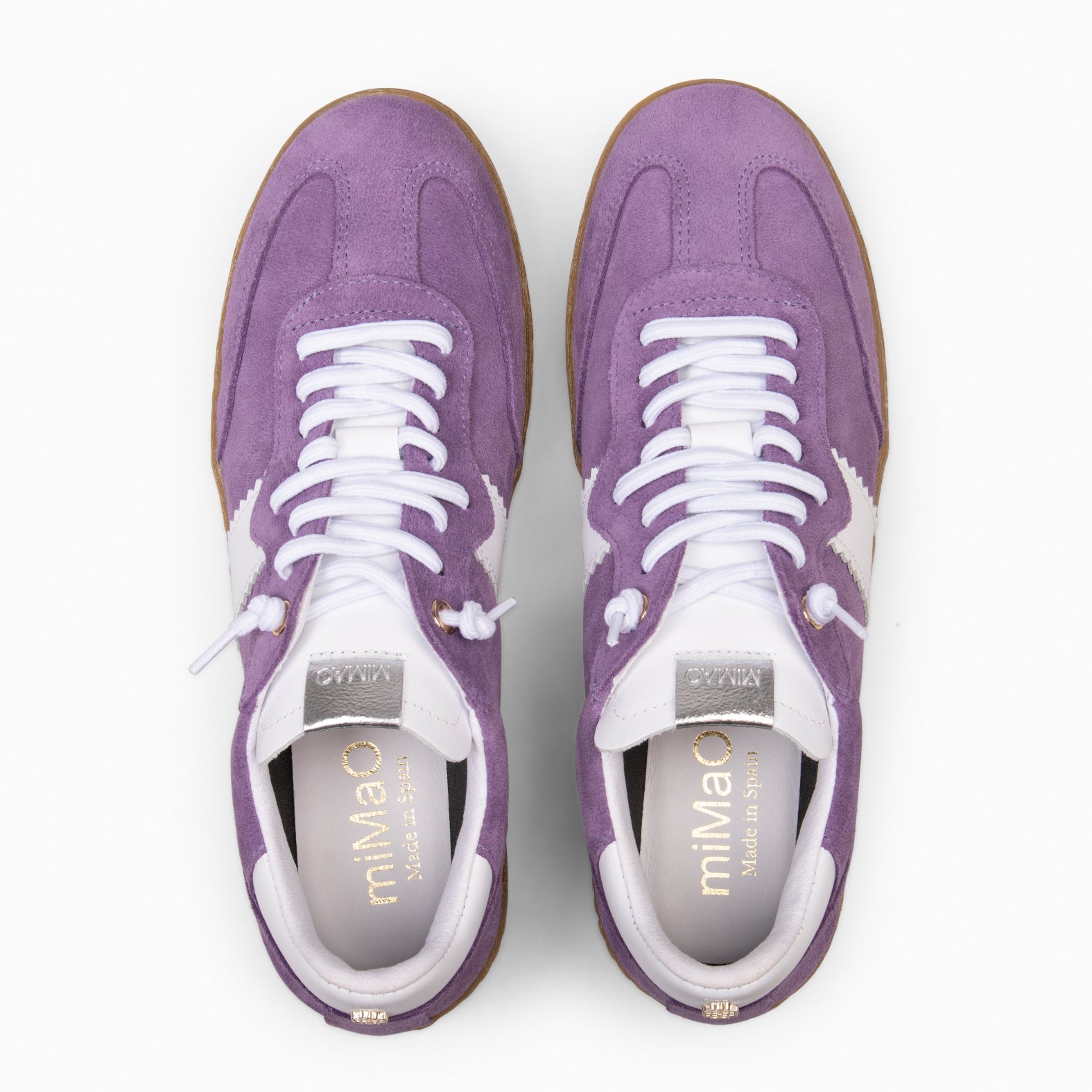 STÜDIO 01 - Baskets pour femme en daim VIOLET