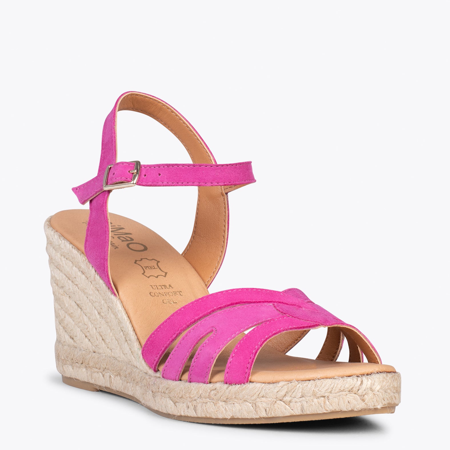 HOYAMBRE – FUCHSIA espadrilles with braided front