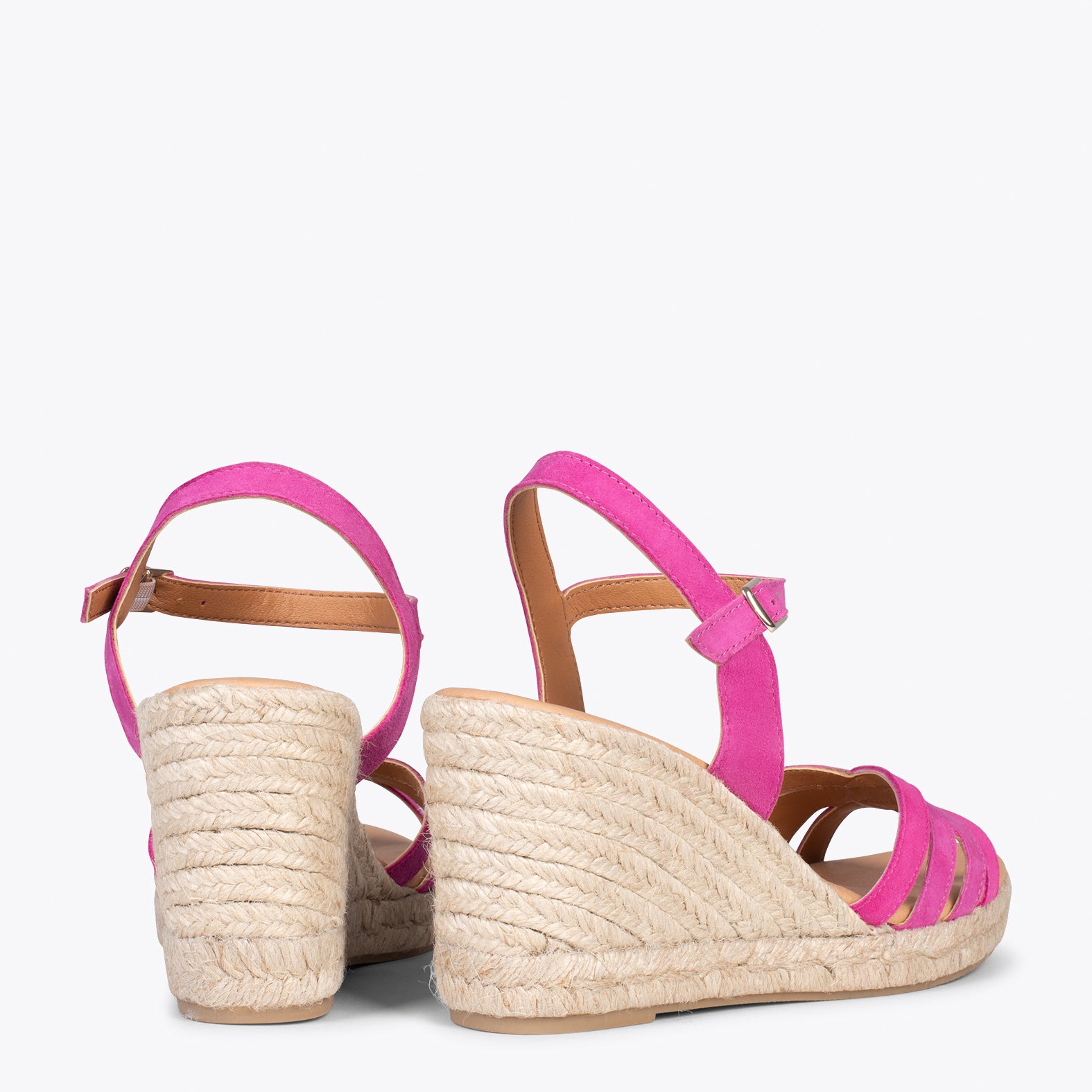 HOYAMBRE – FUCHSIA espadrilles with braided front