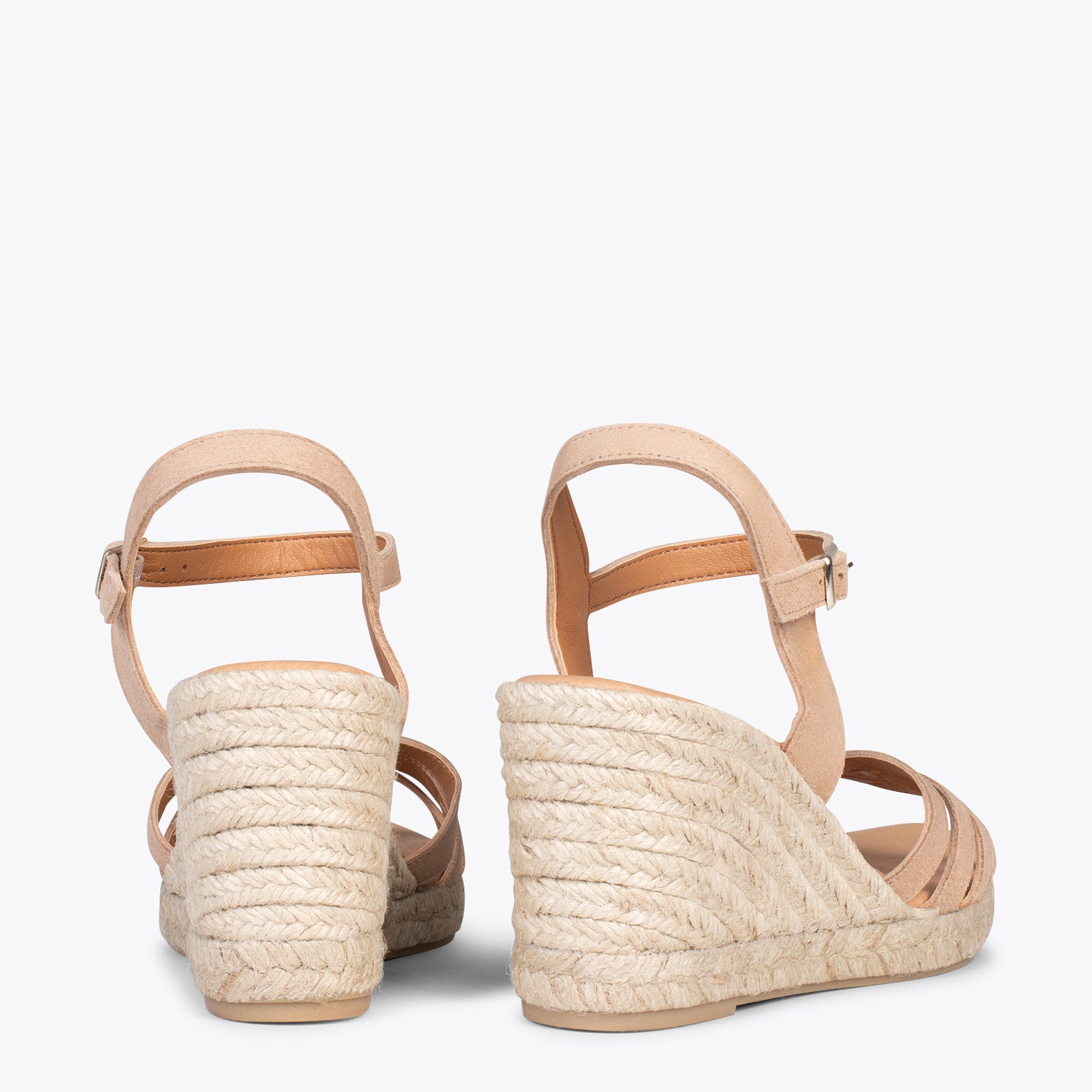 HOYAMBRE – BEIGE espadrilles with braided front
