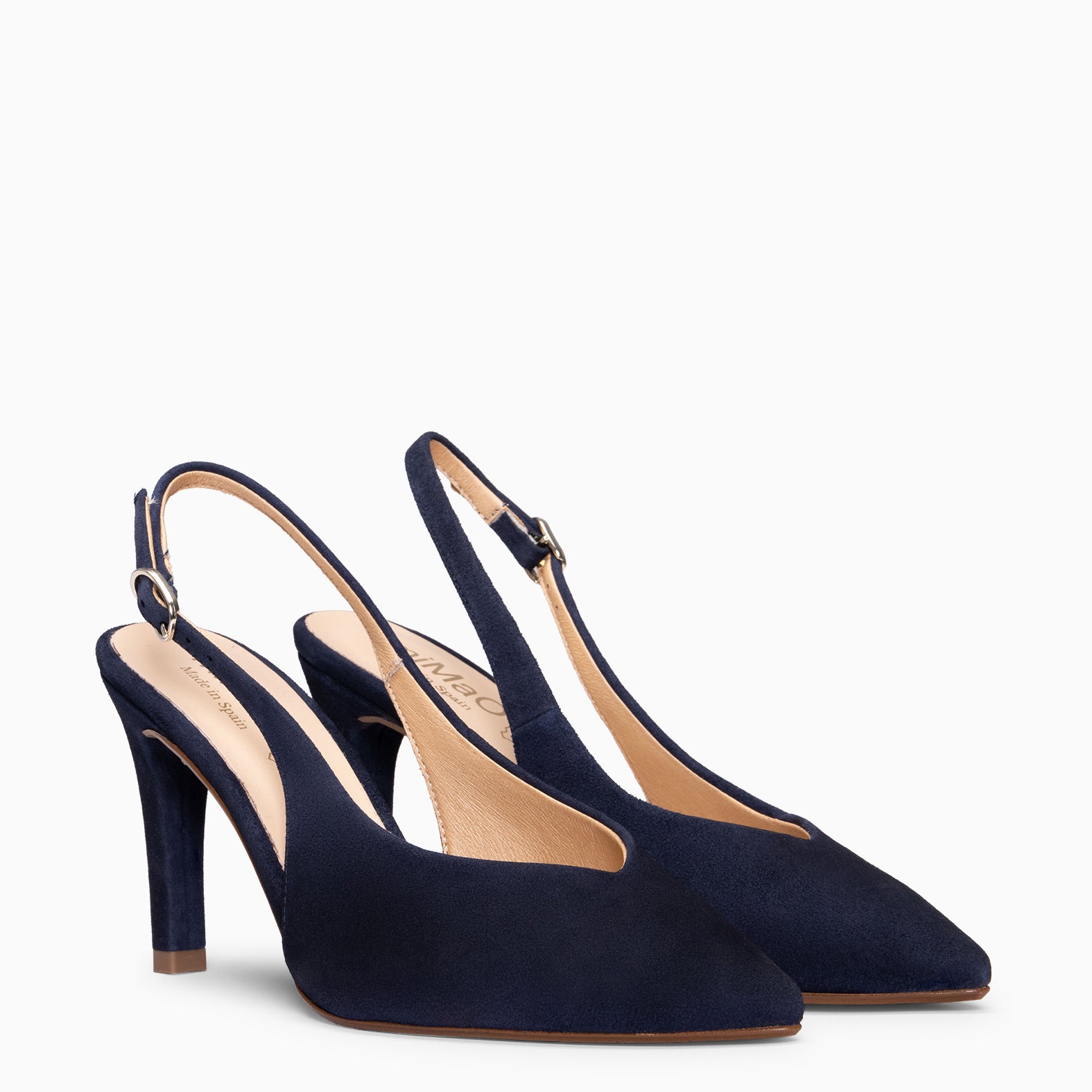 CECILIA - NAVY Slingback high heel