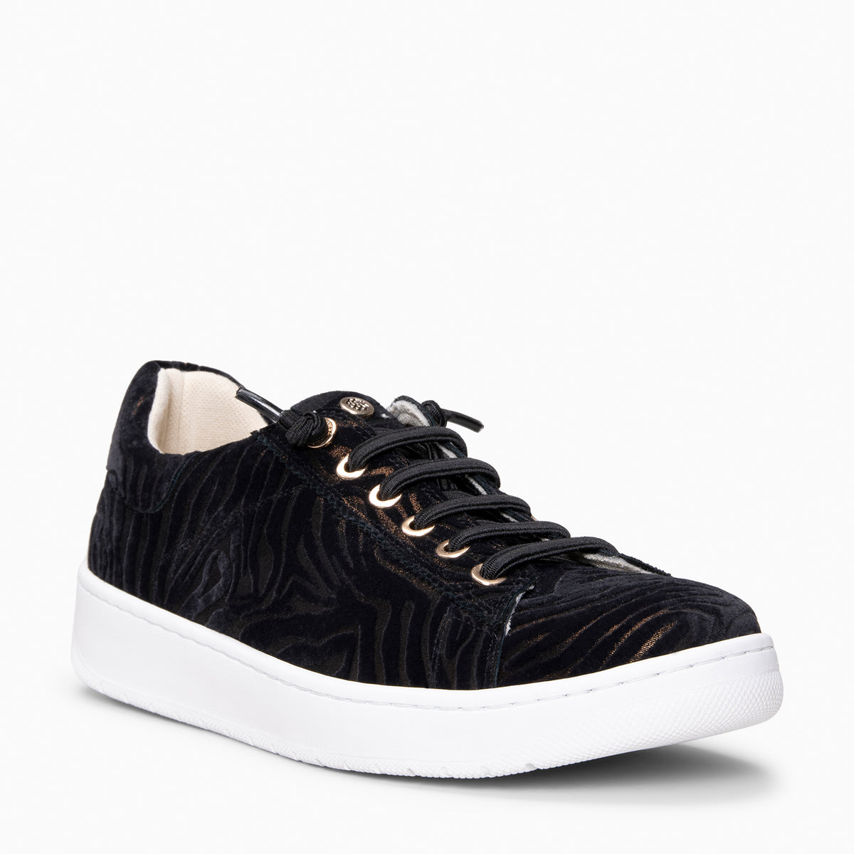 NANTES - Zapatillas de piel CEBRA BRONCE