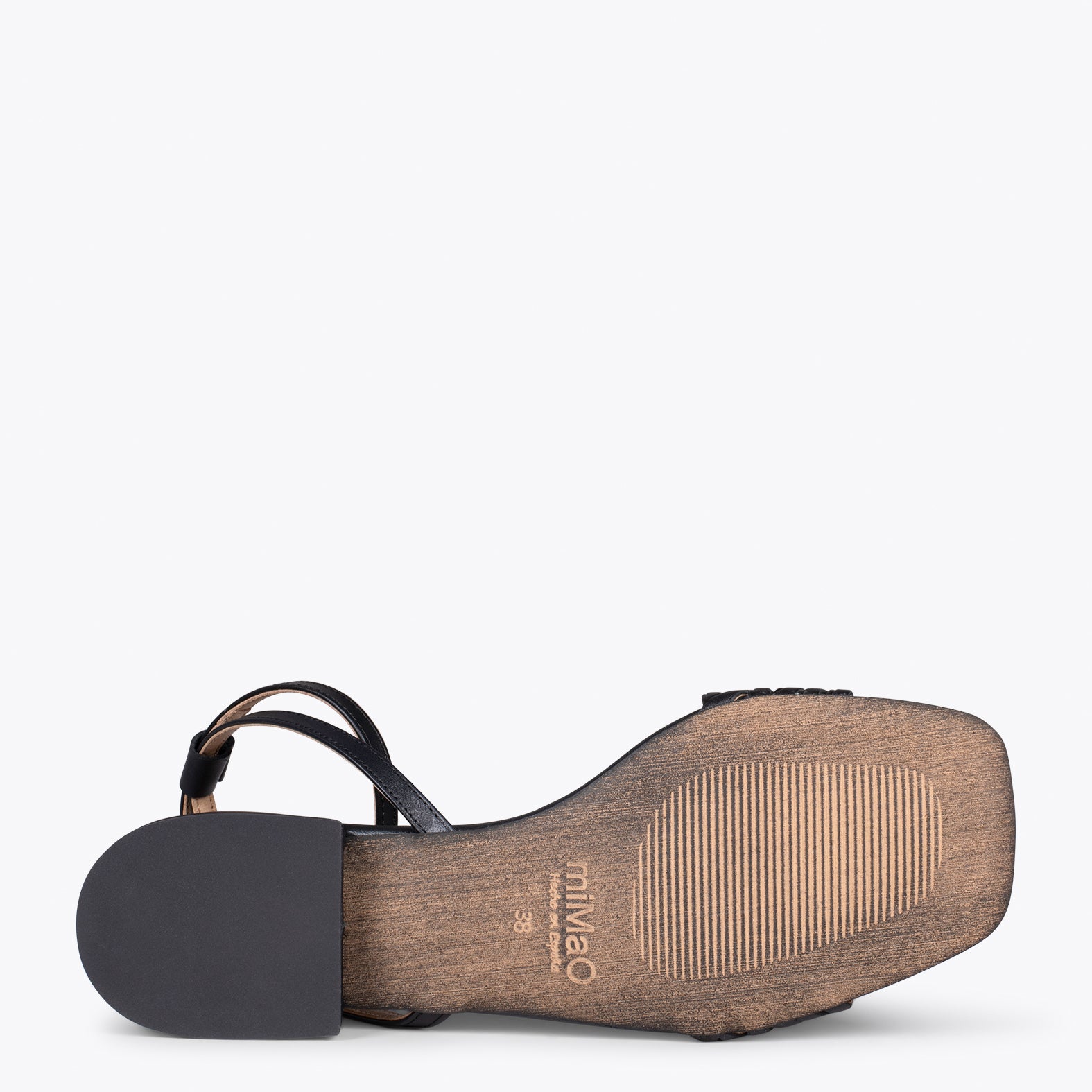 SOFIA – BLACK flat sandals