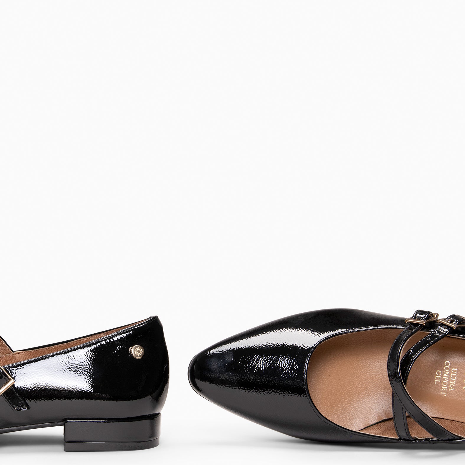 Alana - Merceditas con tacón bajo NEGRO