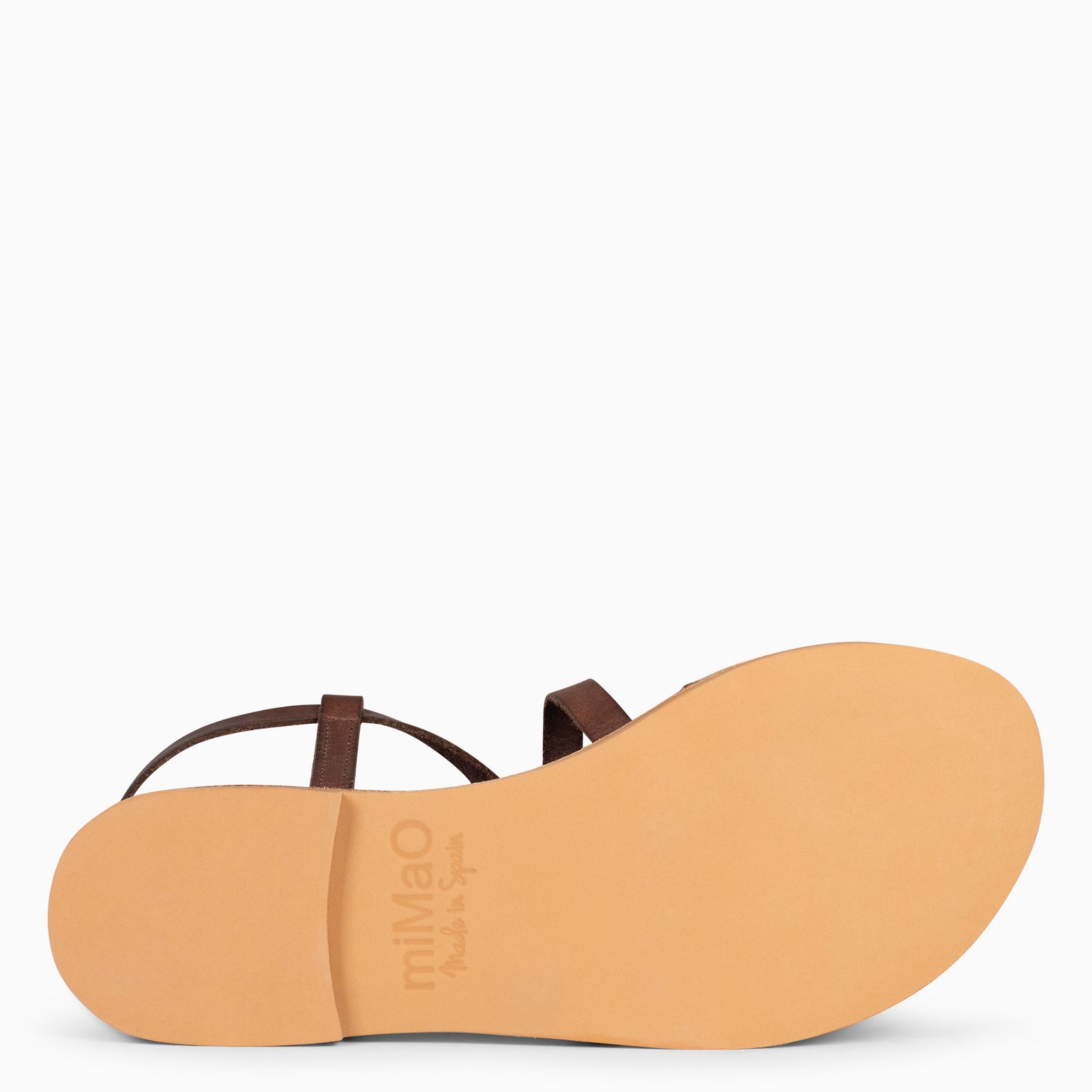 IXORA – BROWN flat sandals with buckle