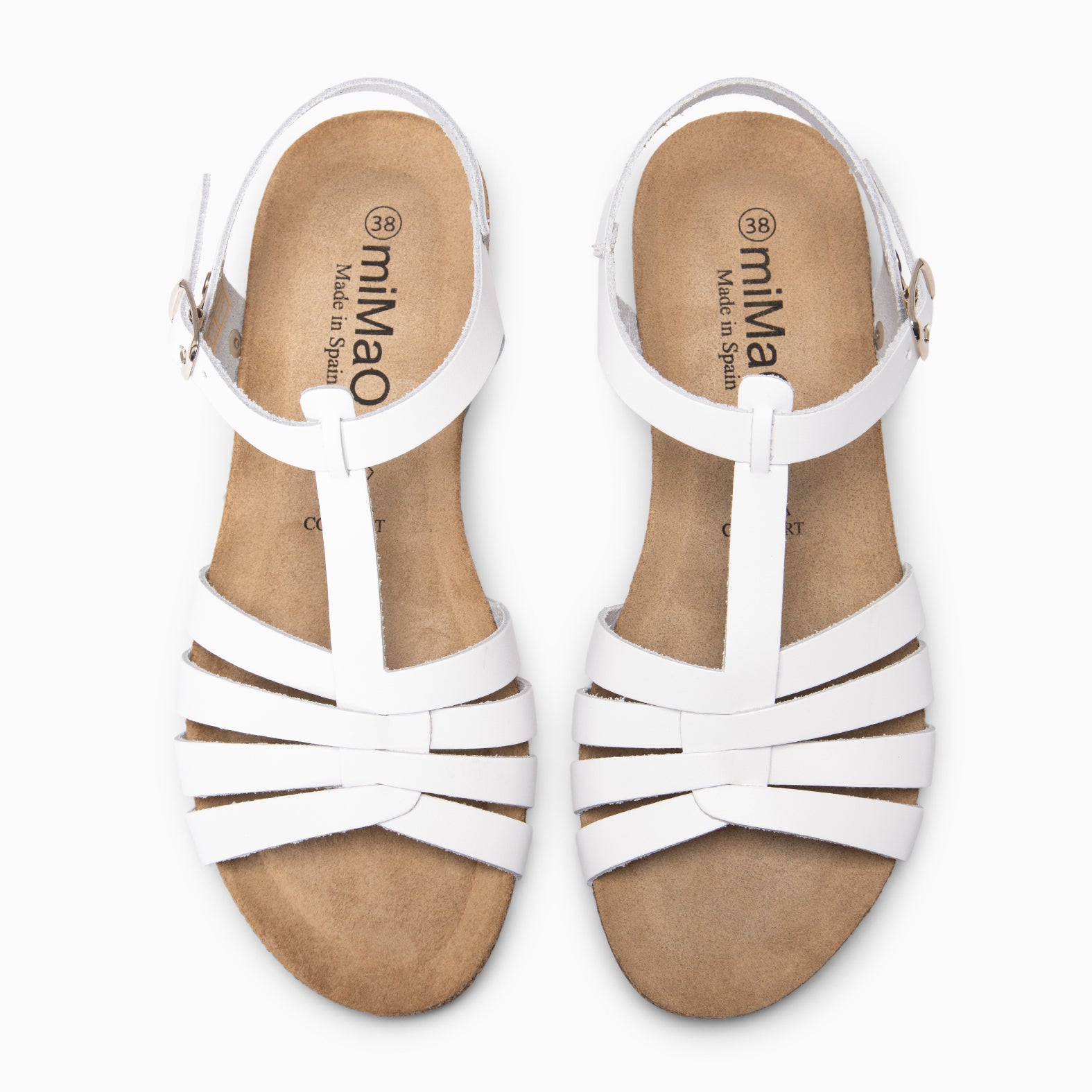 DITA - Sandálias BIO de titras BRANCO