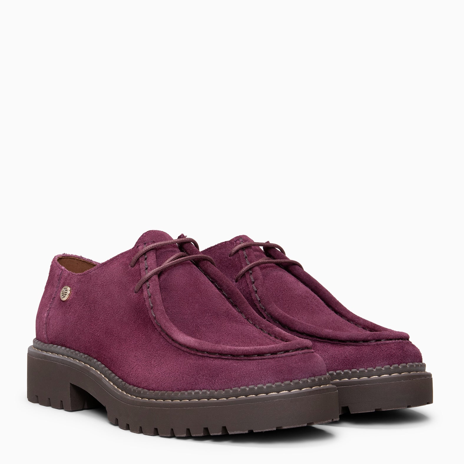 YALE - BURGUNDY Track mocassin with laces