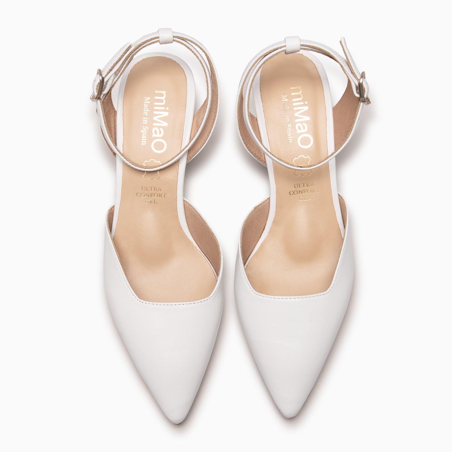 DANIELA - Sapatos slingback com tacão kitten BRANCO