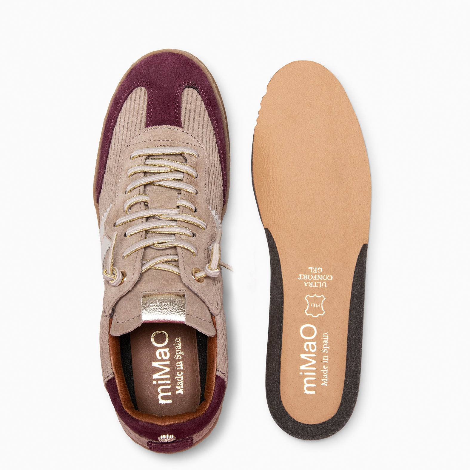 STÜDIO 01 - TAUPE Suede sneakers 