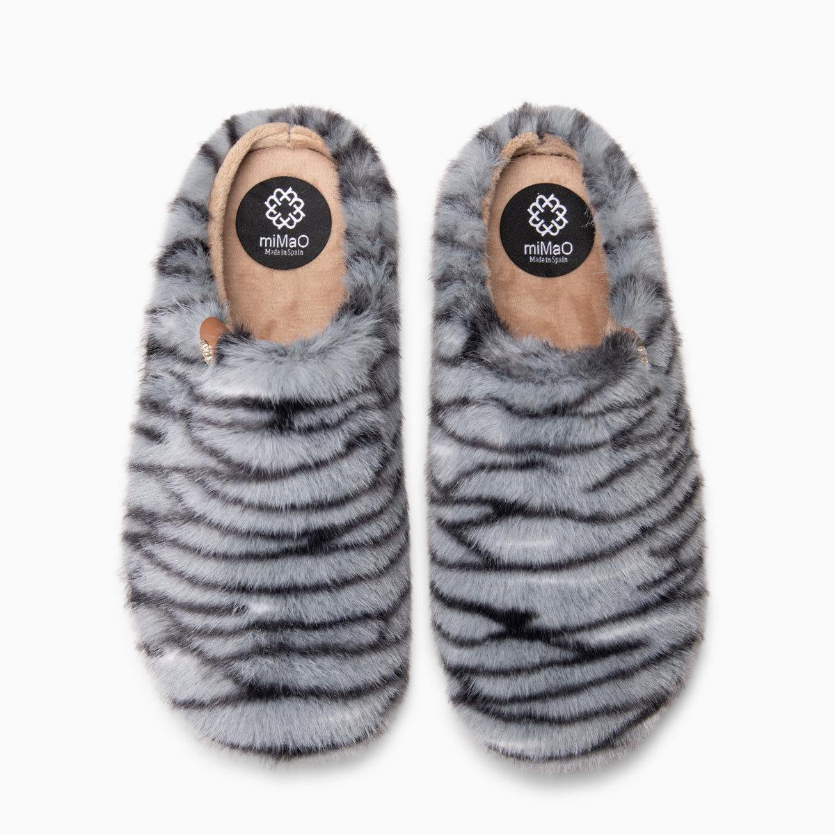KOMFY DREAMS - Chinelos de casa TIGRE CINZE