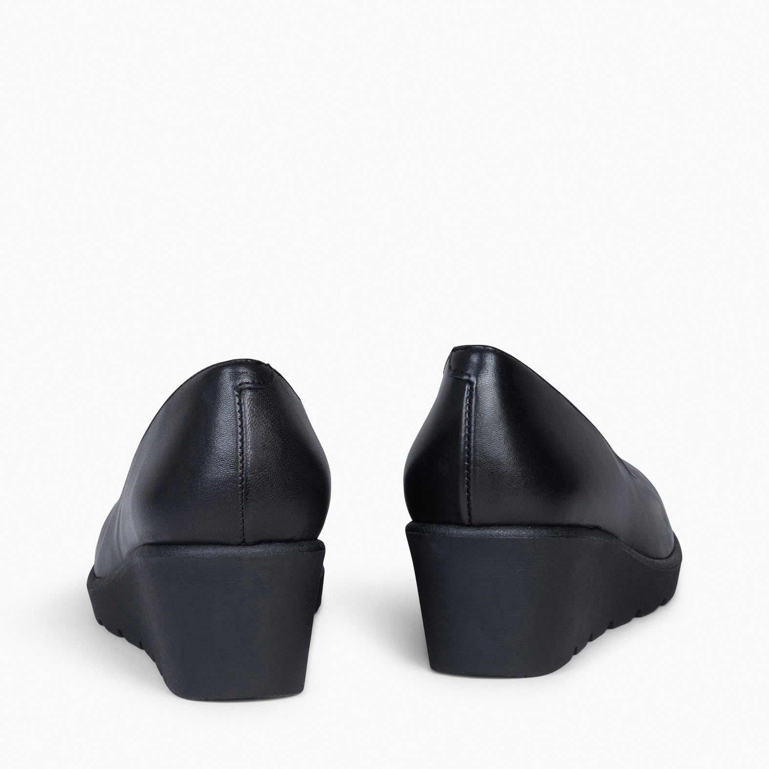 IRIS – BLACK women’s wedge shoes