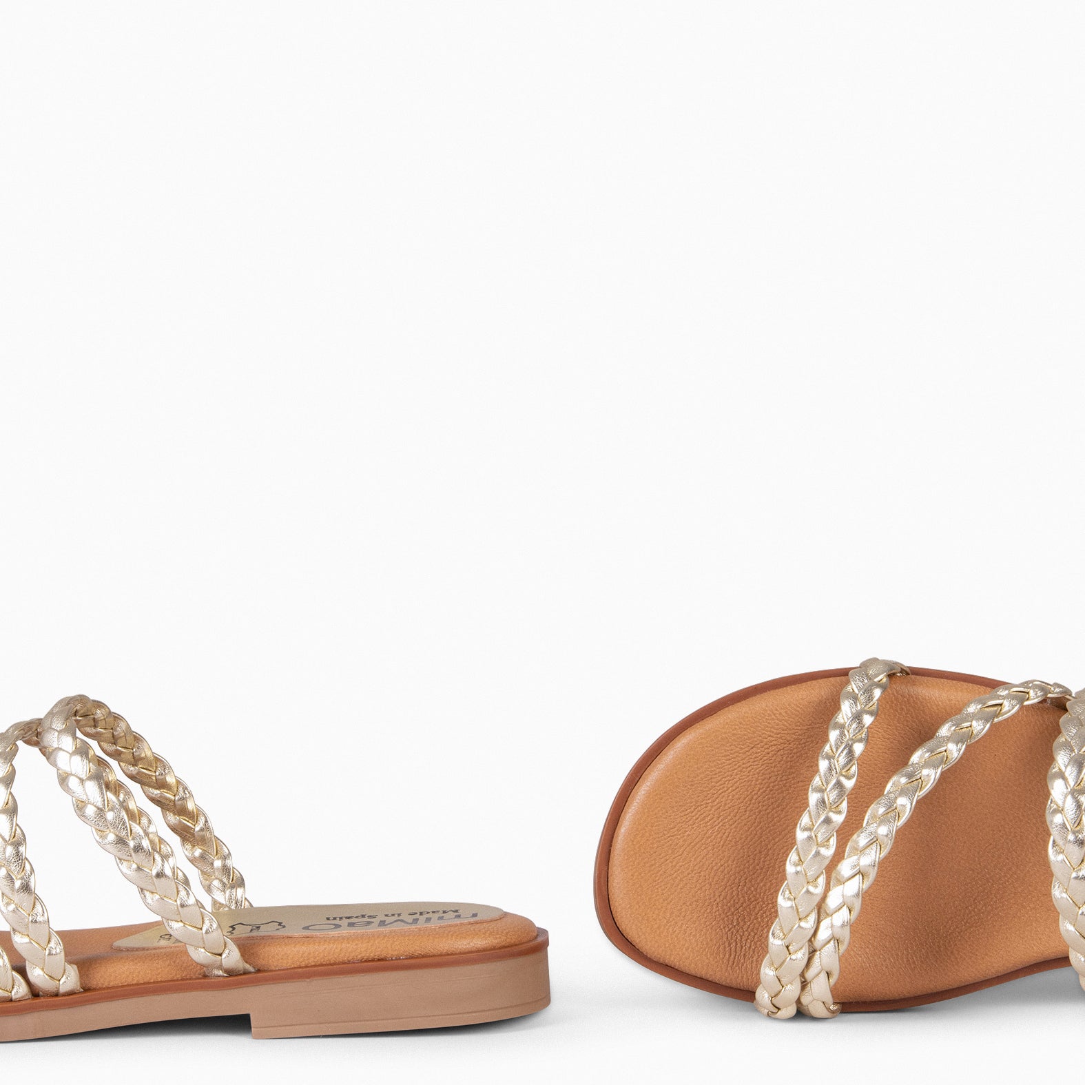 HIDRA – GOLD Braided Sandals