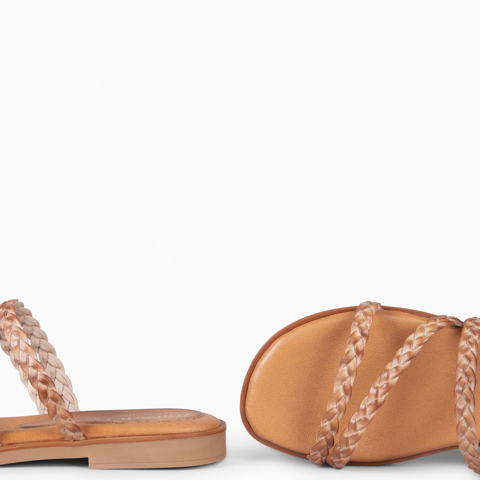 HIDRA – TAUPE Braided Sandals