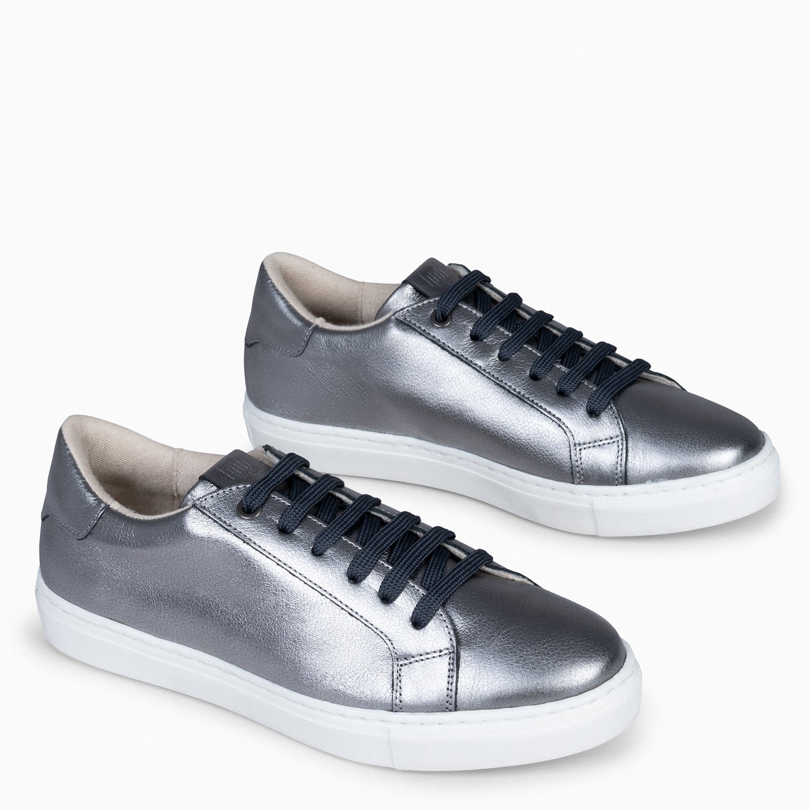 SNEAKER Zapatillas Casual de Mujer PLATA VIEJA miMaO