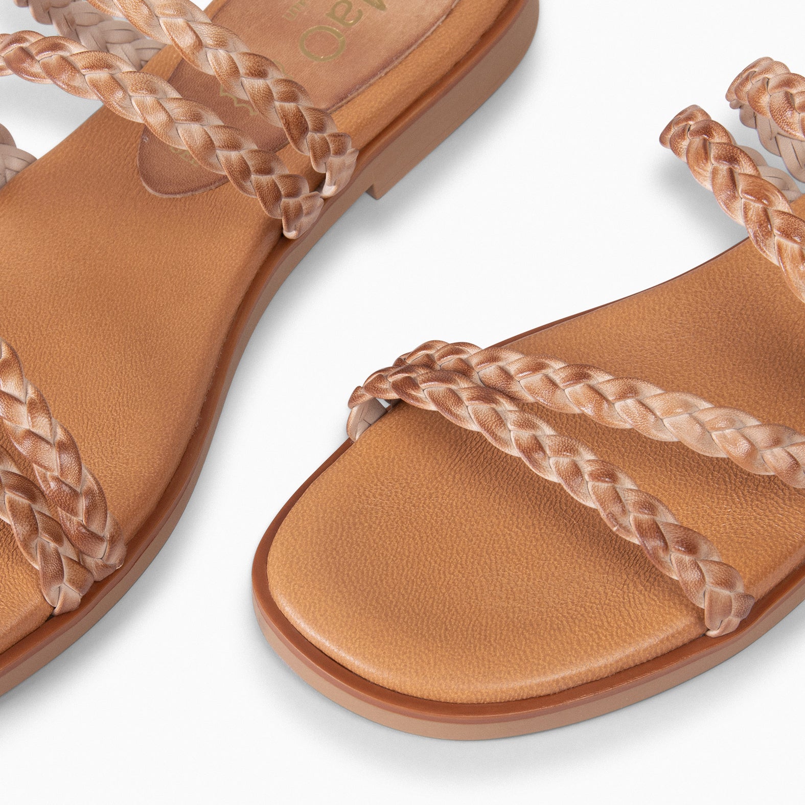 HIDRA – TAUPE Braided Sandals