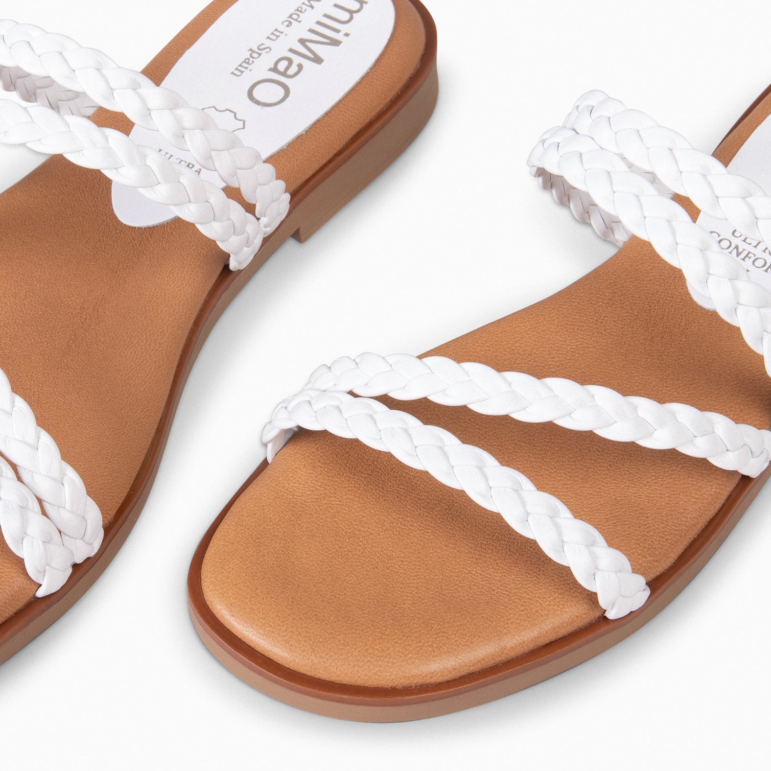 HIDRA – WHITE Braided Sandals