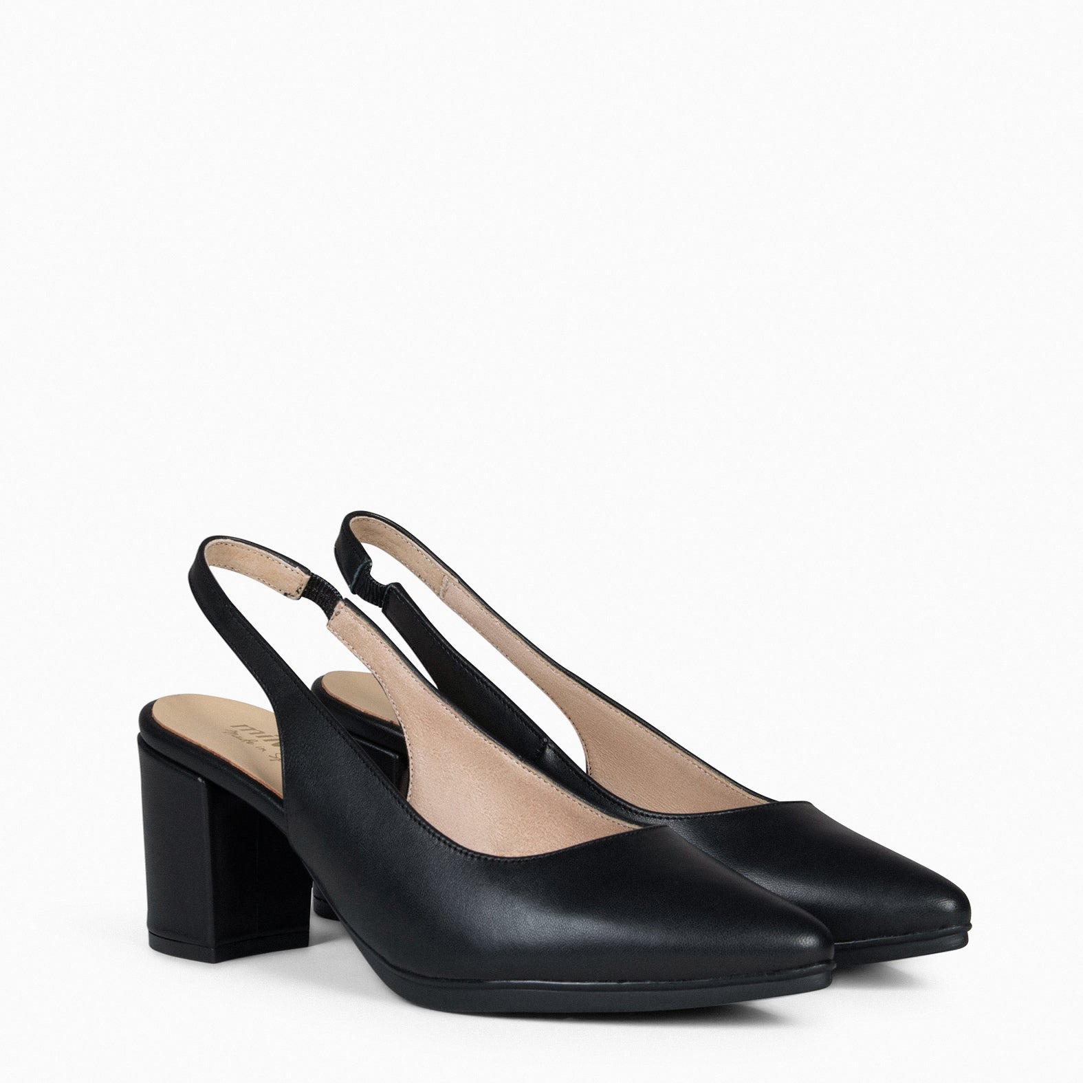 KYARA - BLACK Slingback shoe with heel