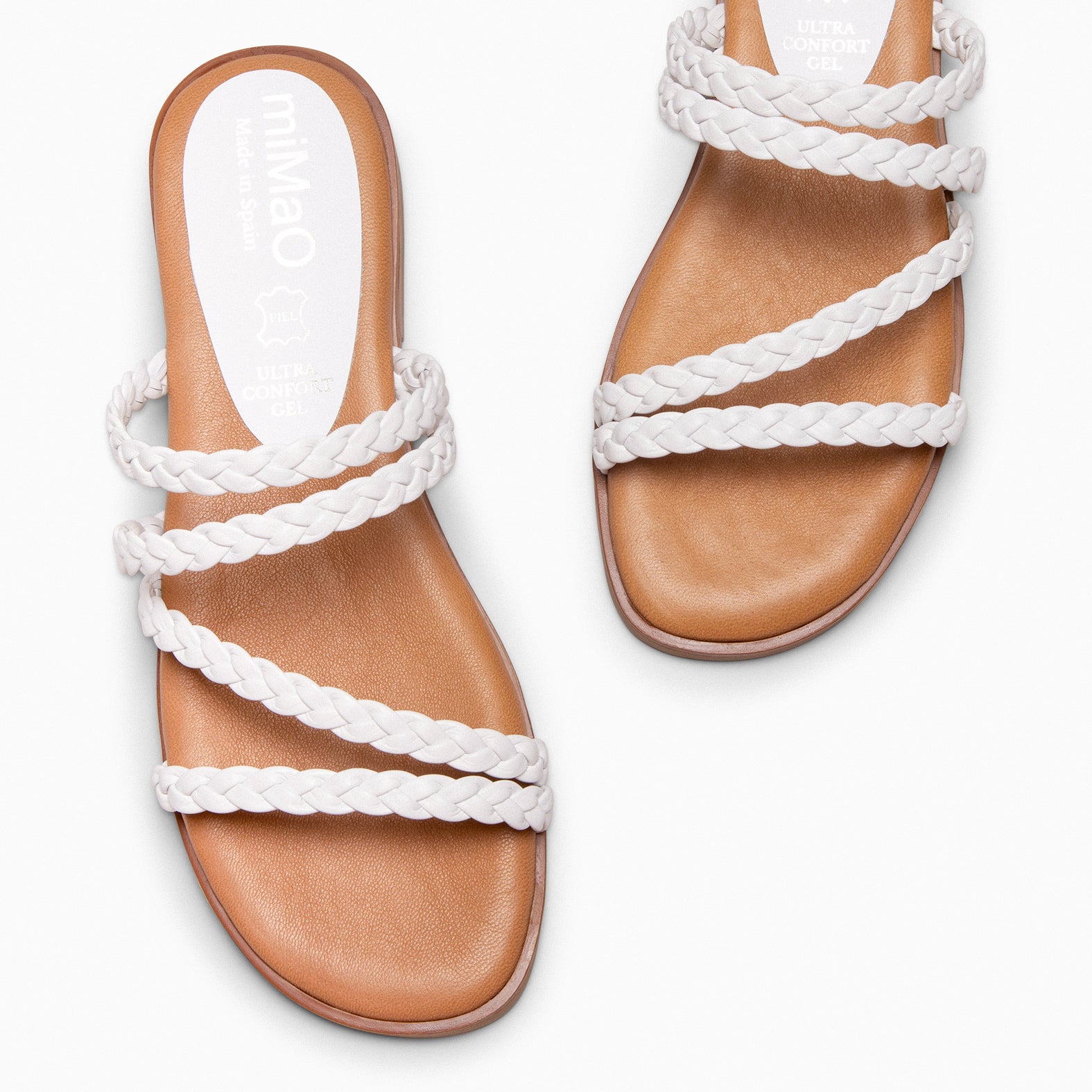 HIDRA – WHITE Braided Sandals