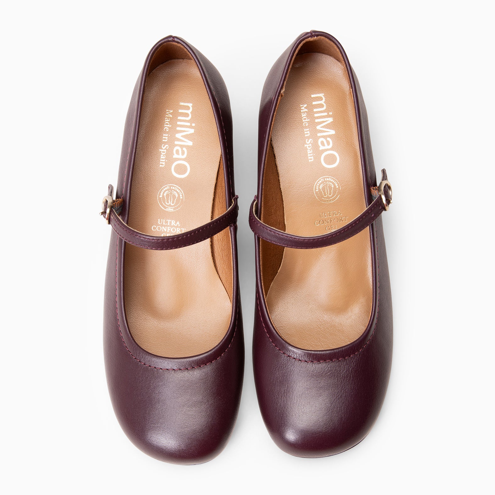 ROSALIA - Mercedita de tacón ancho BURDEOS