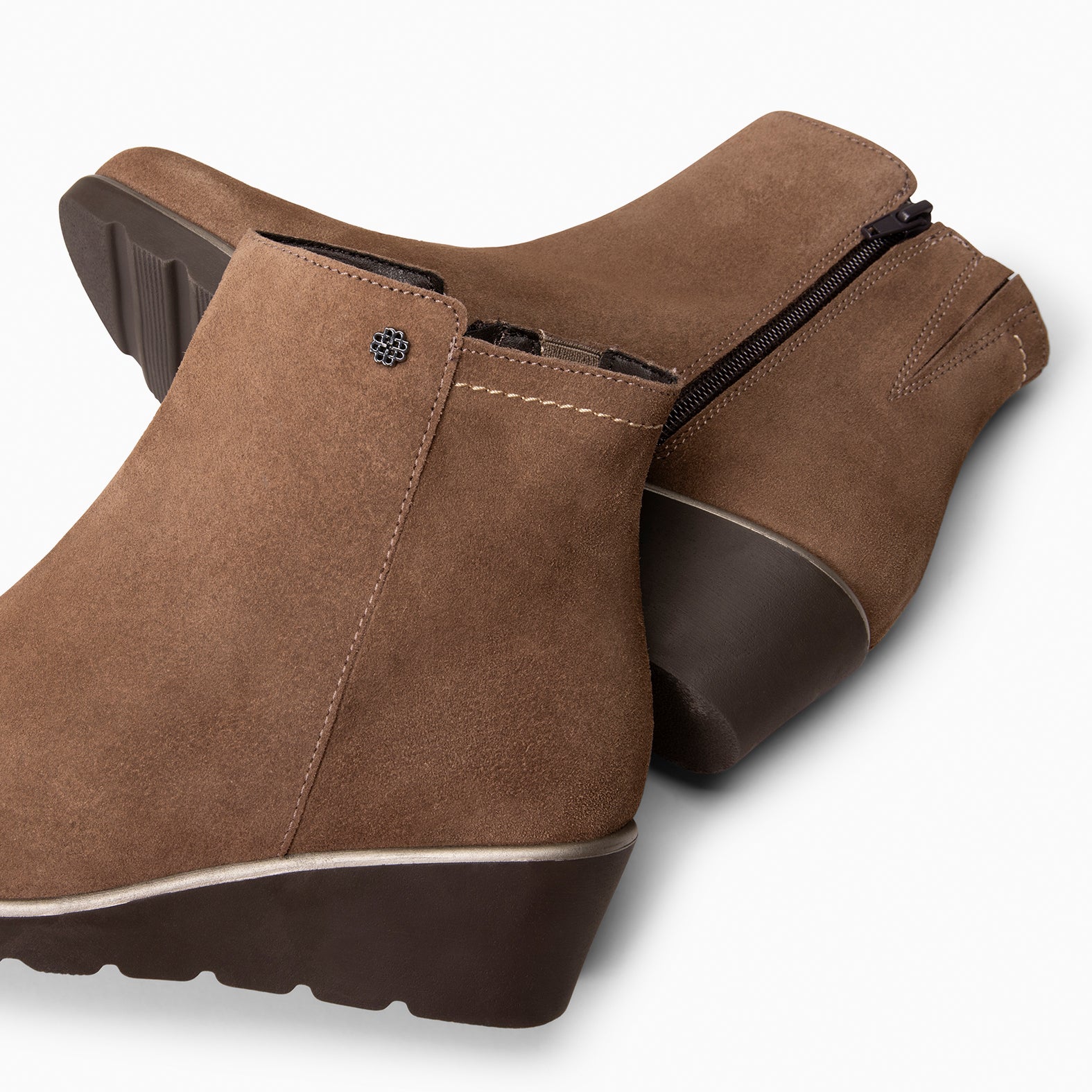 LULEA - Botín de serraje hidrófugo TAUPE