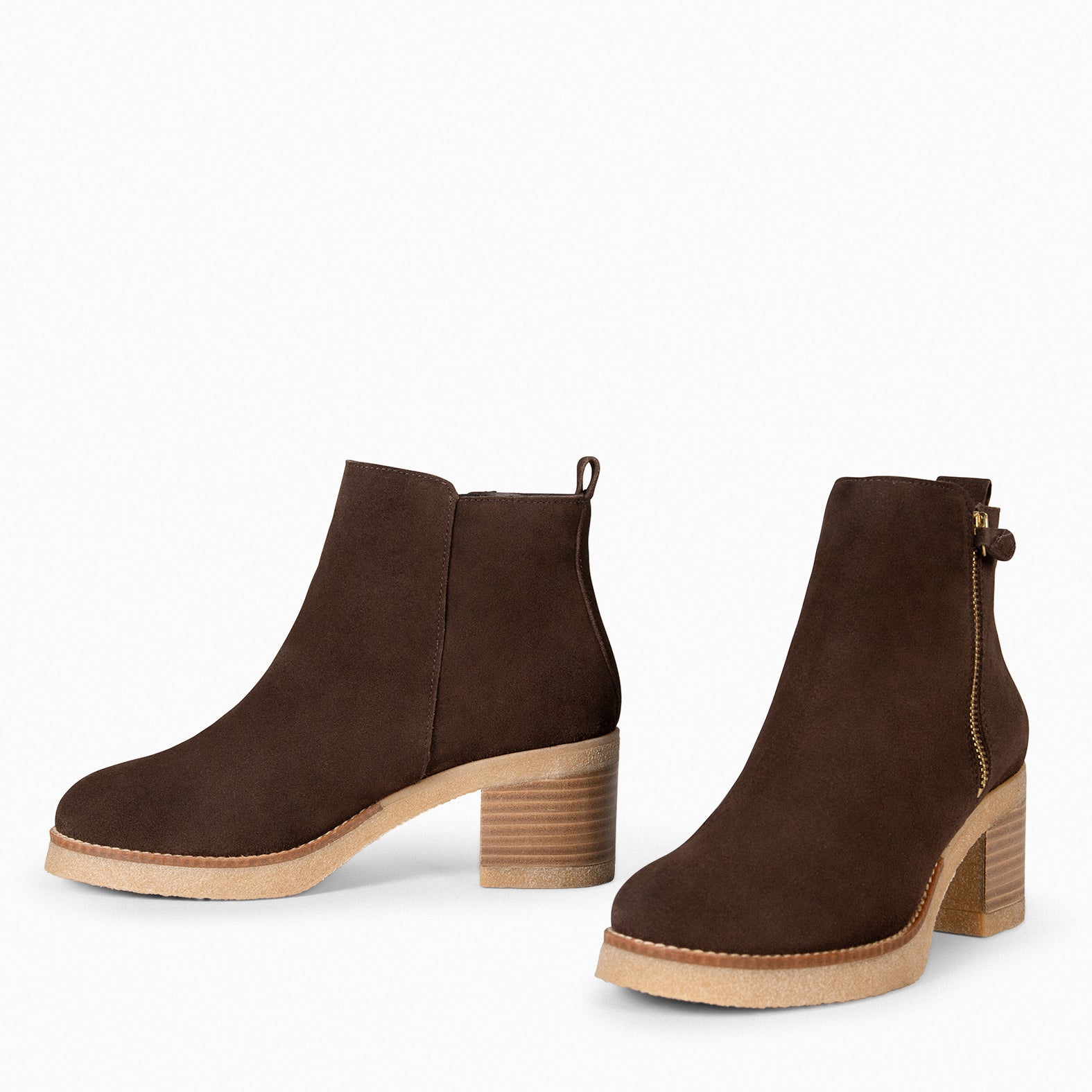 JAZZ – Bottines casual en daim MARRON