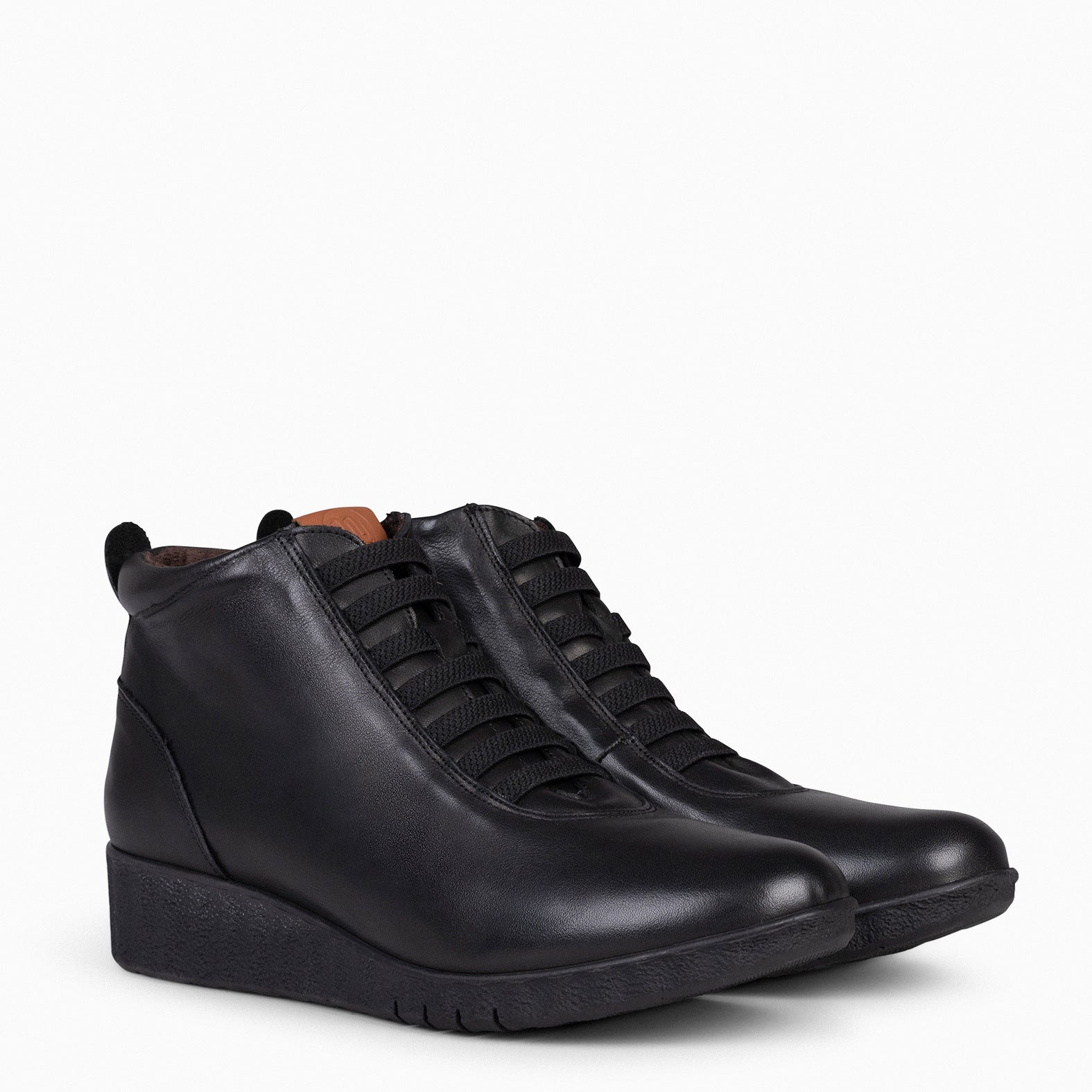FLEXY - Zapatillas abotinadas NAPA NEGRO