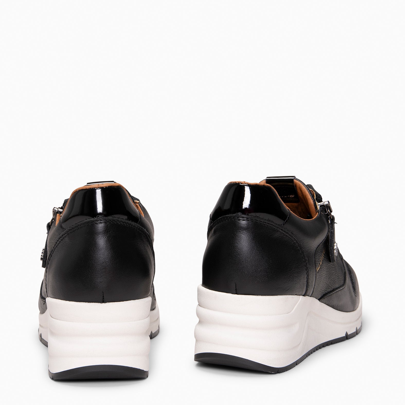 NIMES - Zapatillas deportivas con adorno cremallera NEGRO