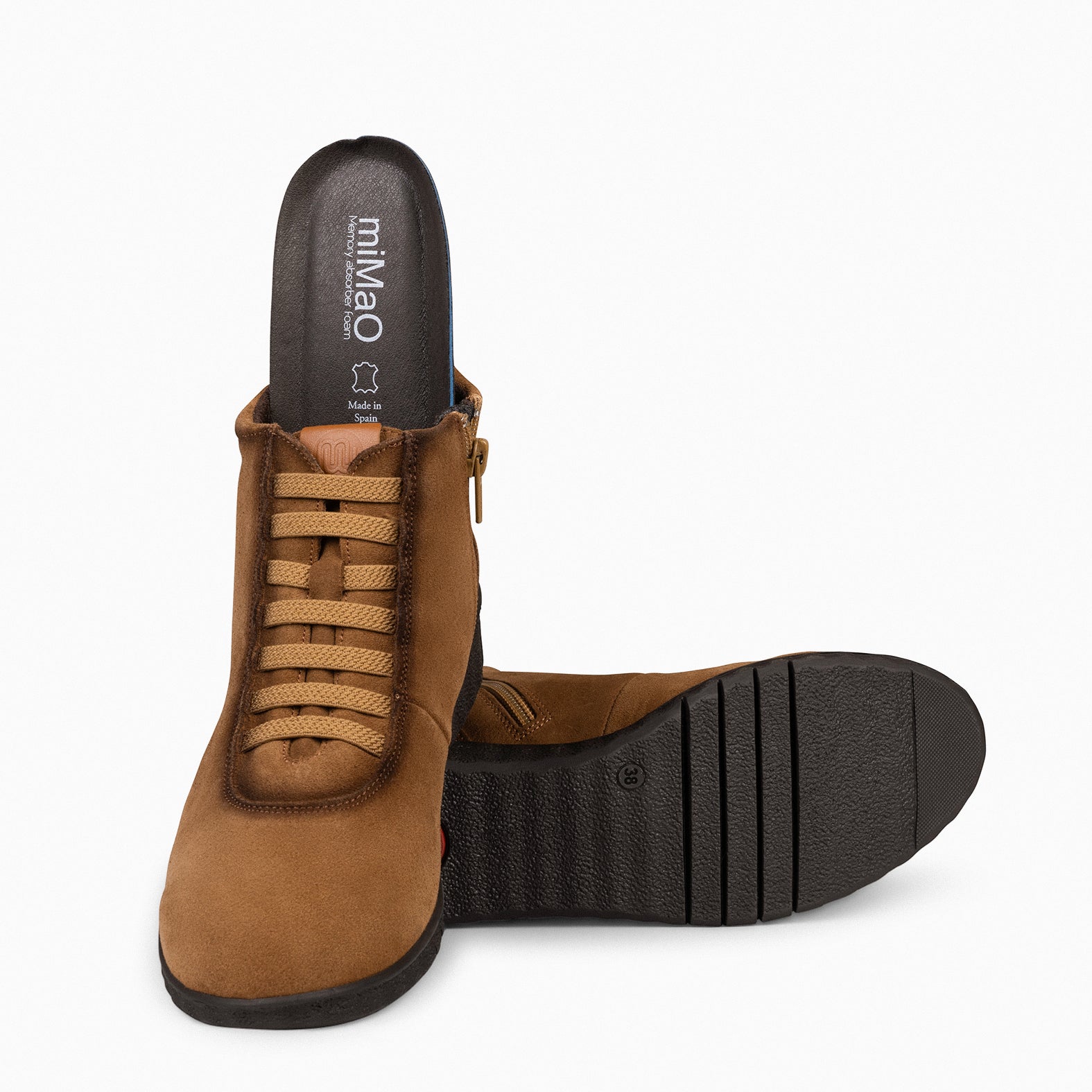 FLEXY Zapatillas abotinadas CAMEL