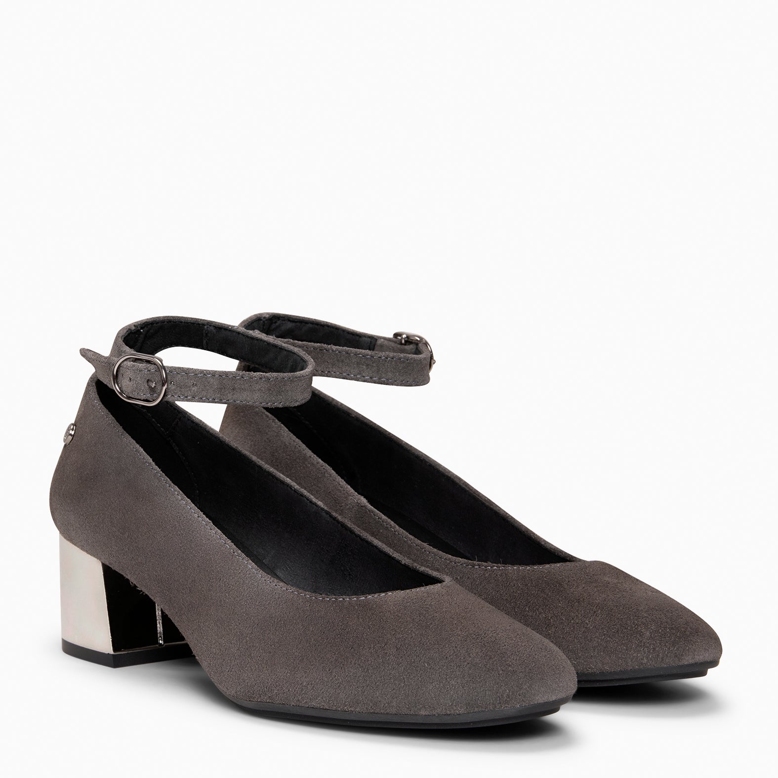 URBAN STAR - GREY mid heel shoe