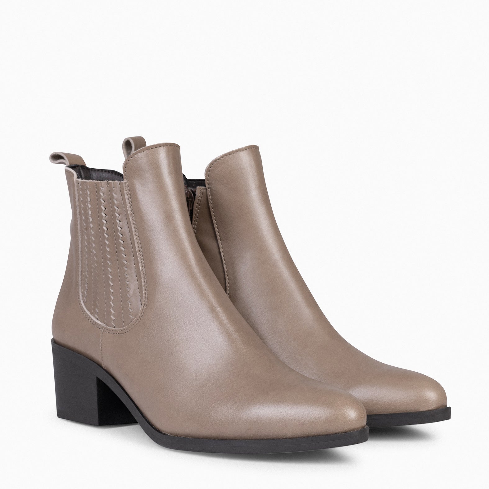 Taupe bootie hot sale