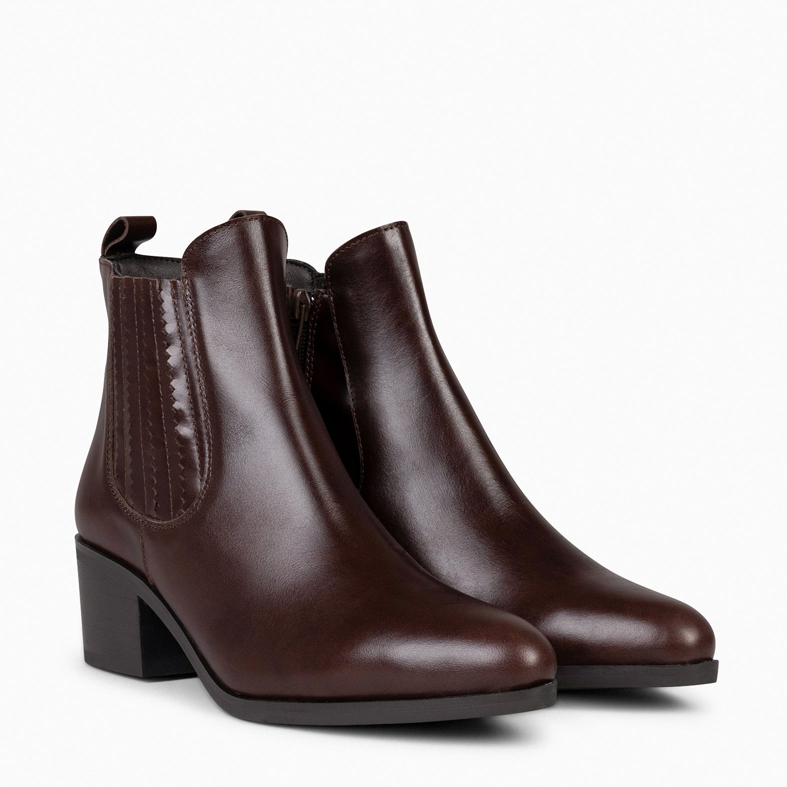 Boots chelsea 2024 femme marron