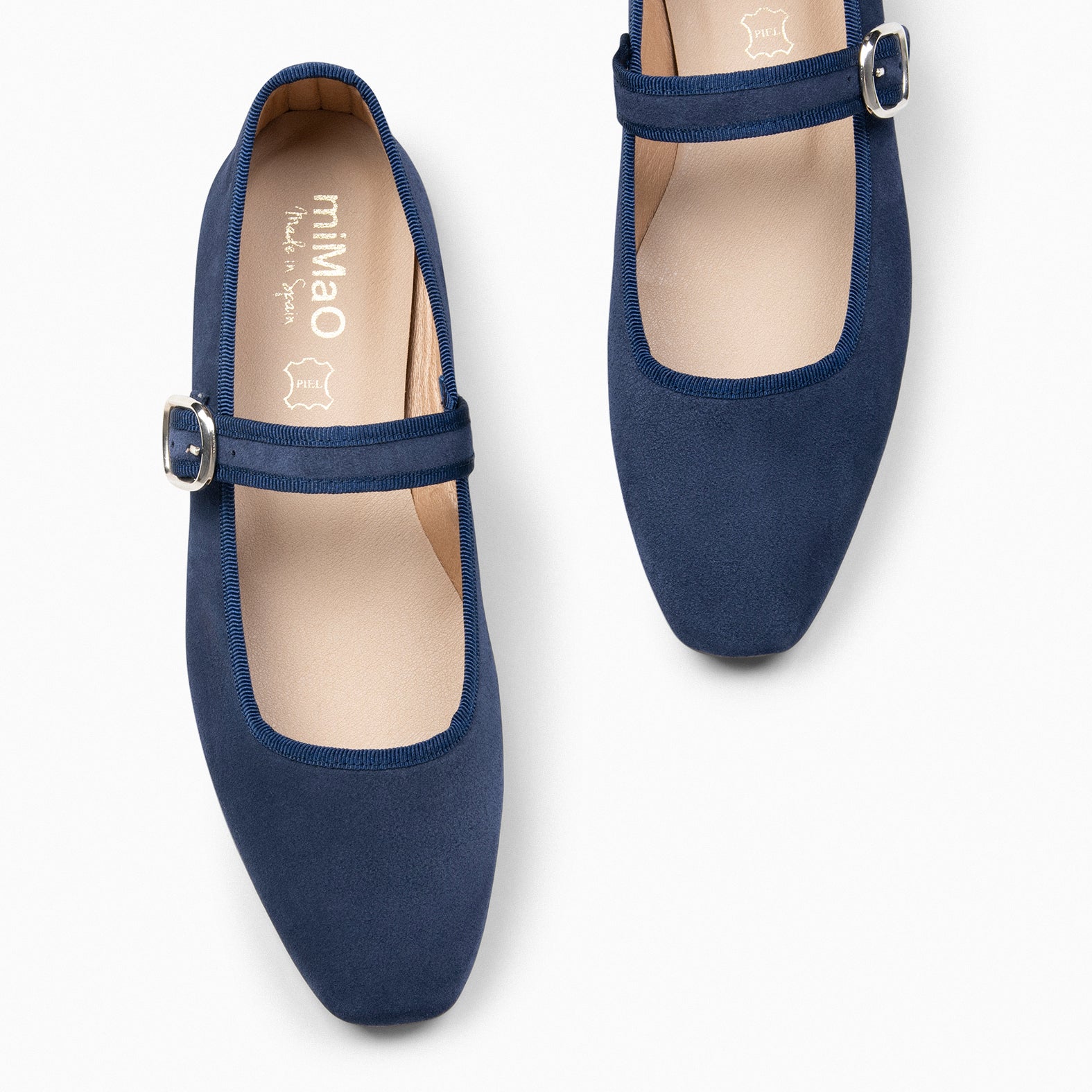 CLARA - Mercedita con puntera cuadrada MARINO