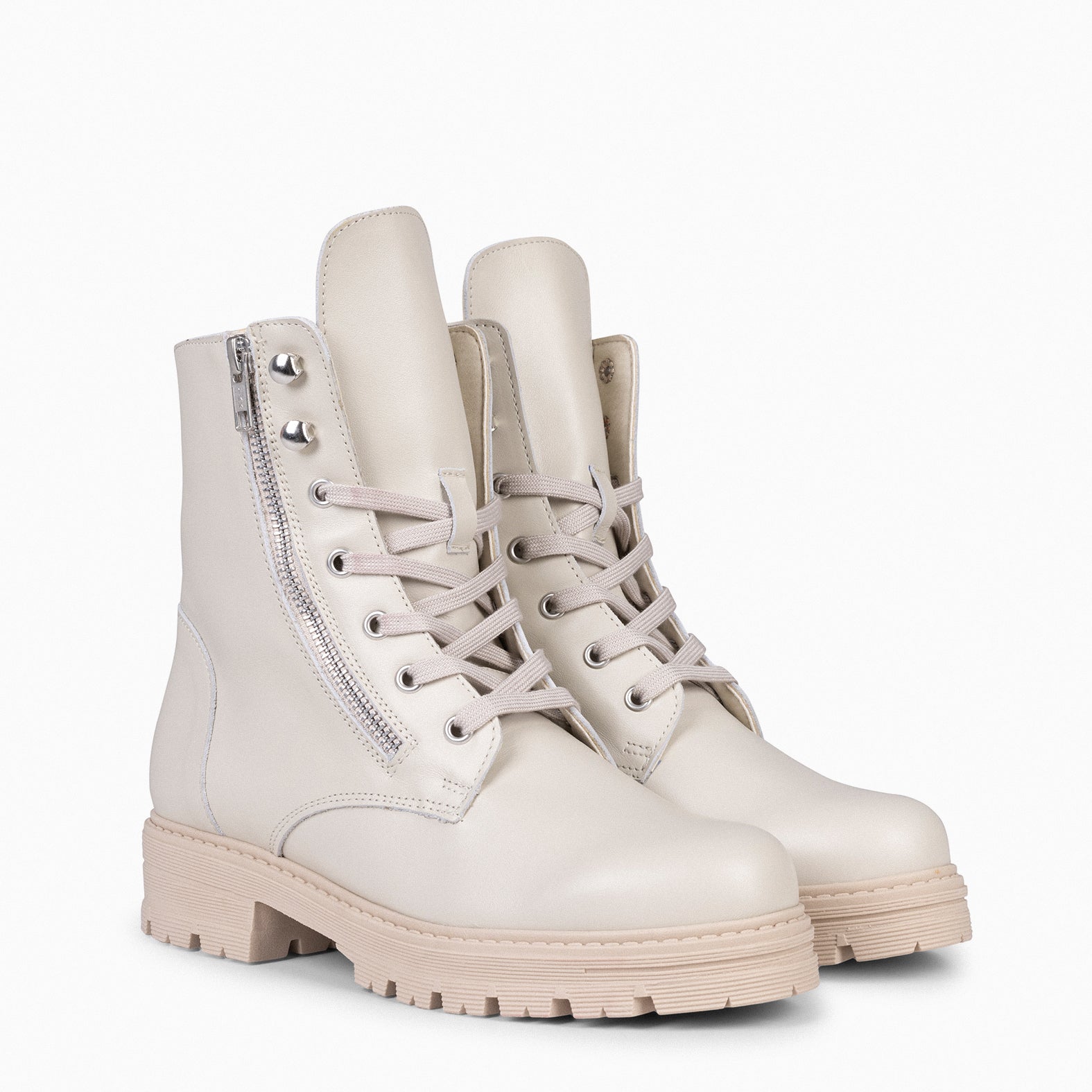 Botas blancas militar mujer hot sale