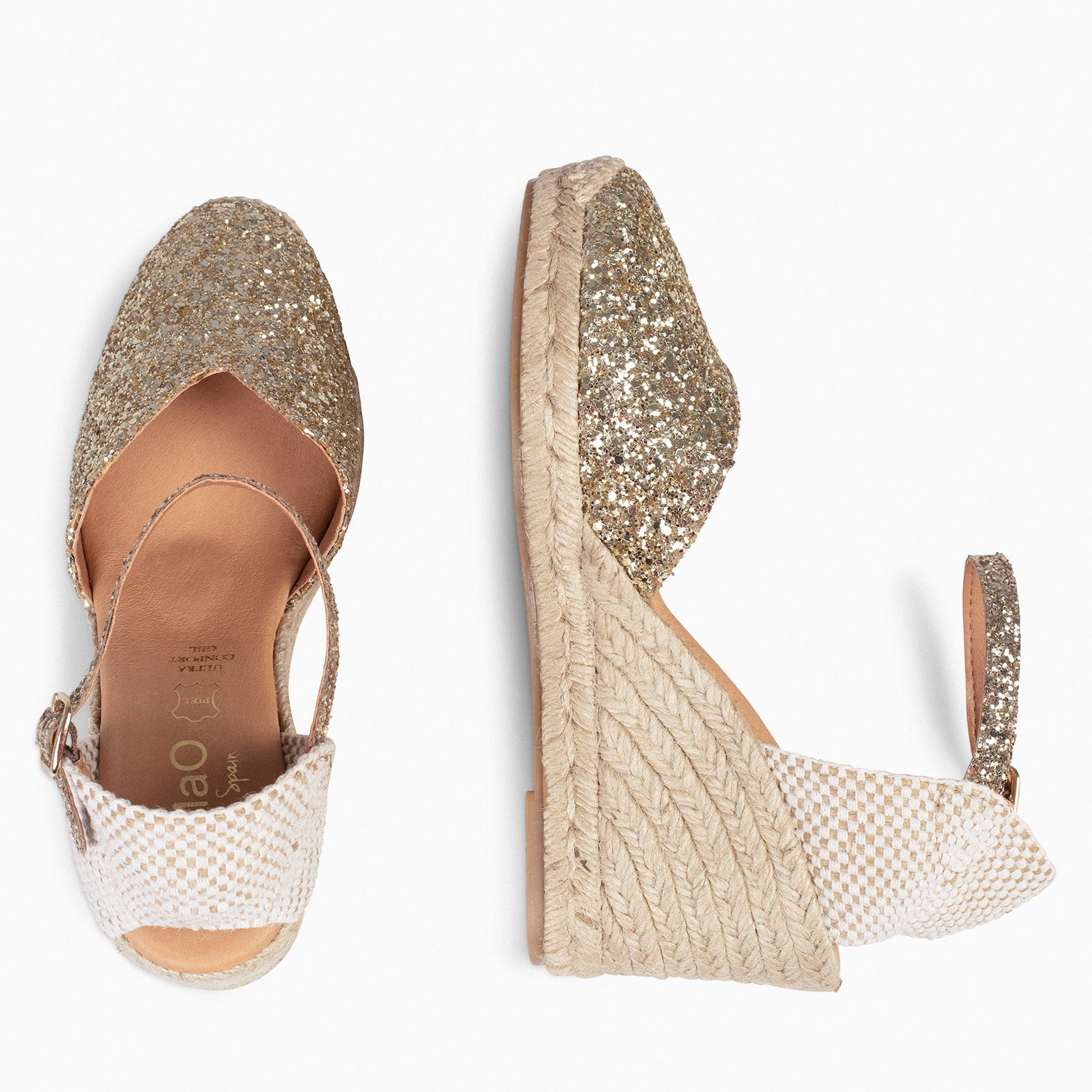 Glitter discount espadrilles sandals