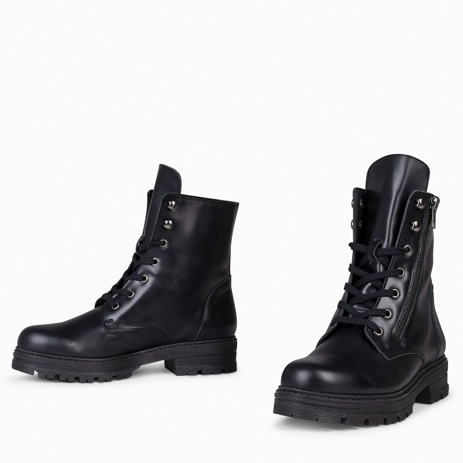 Botas militares de online piel mujer