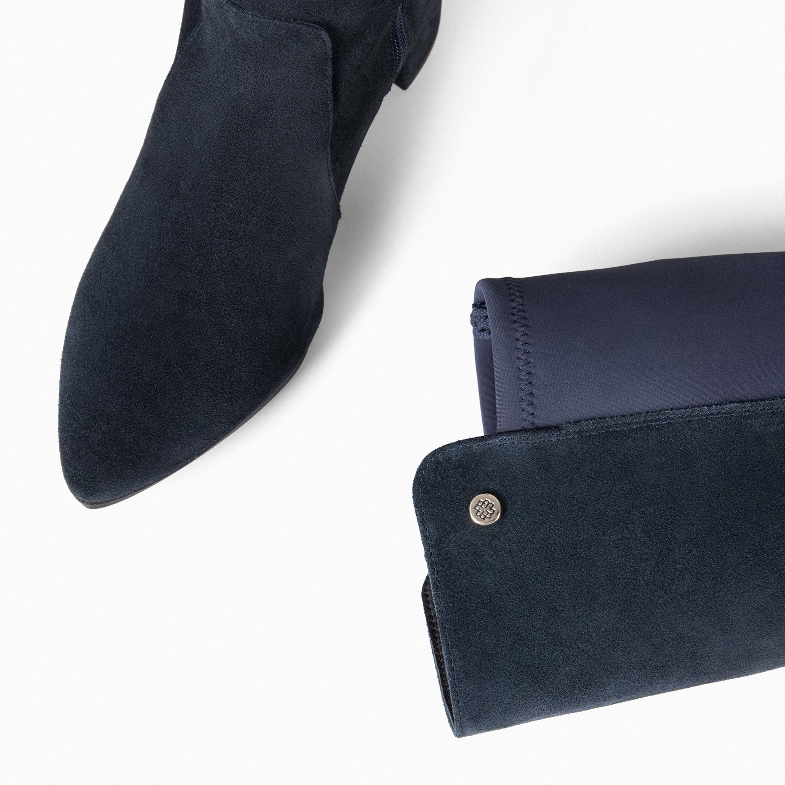 SUNSET - Botas con Tacón con elástico MARINO