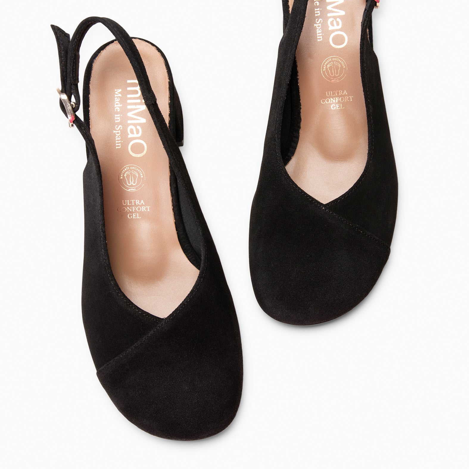 VEGA – Zapato de tacón ancho destalonado NEGRO