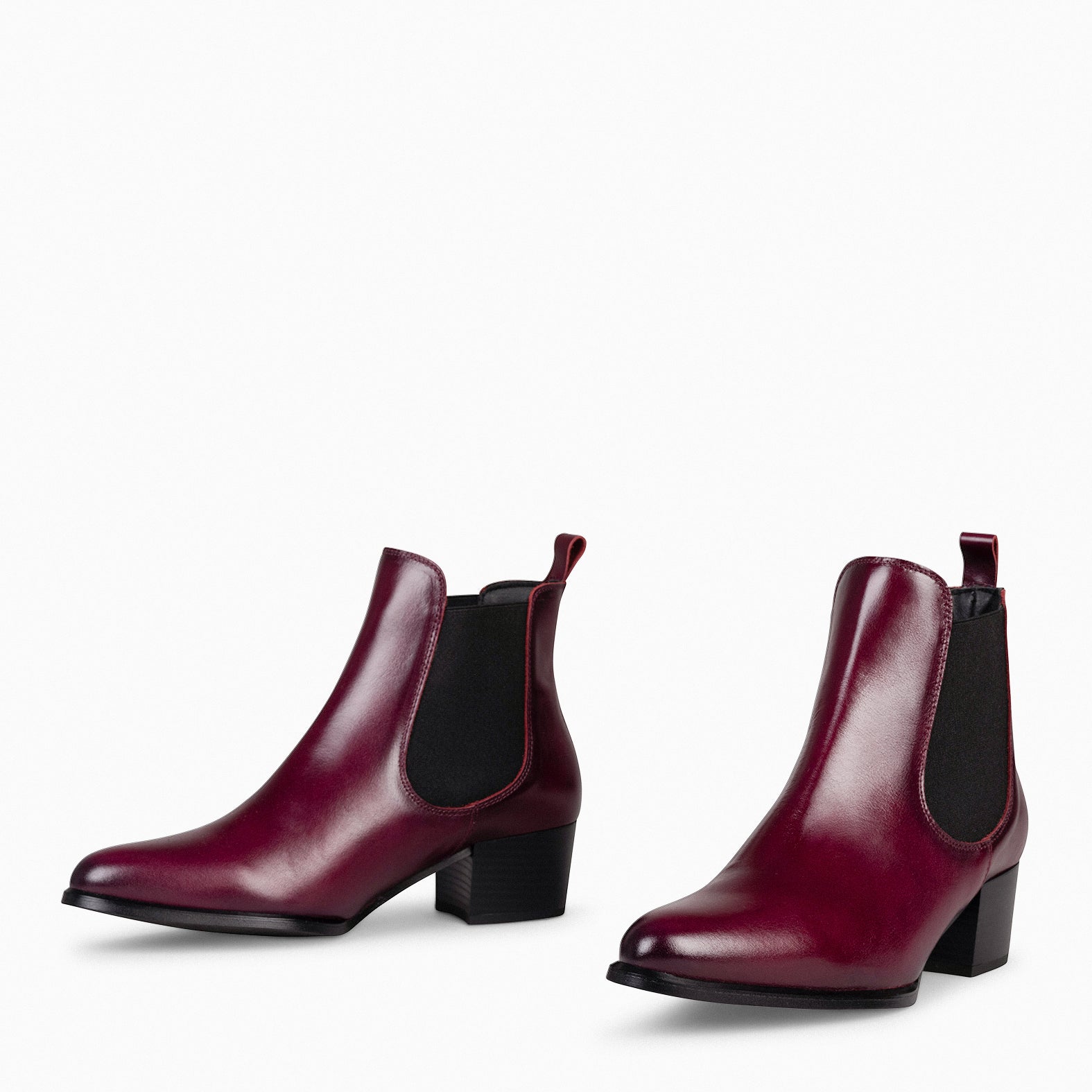 Burgundy sales flat booties