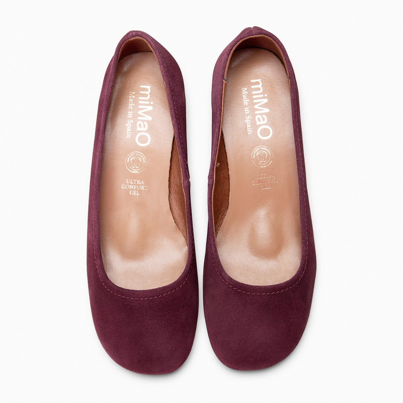 URBAN BARESOFT - Escarpins à talon en daim BORDEAUX
