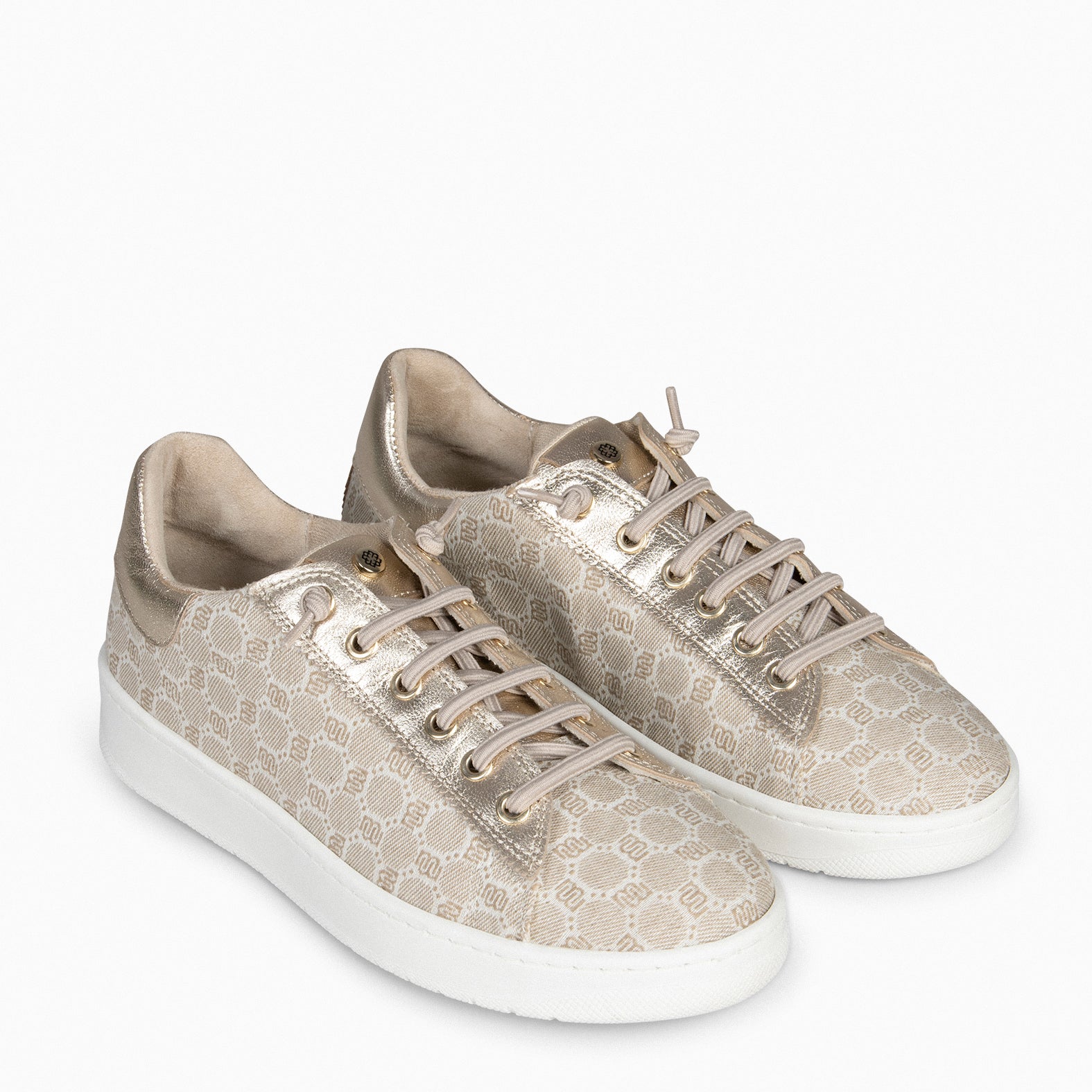 TOULOUSE - BEIGE SNEAKERS WITH ELASTIC LACES