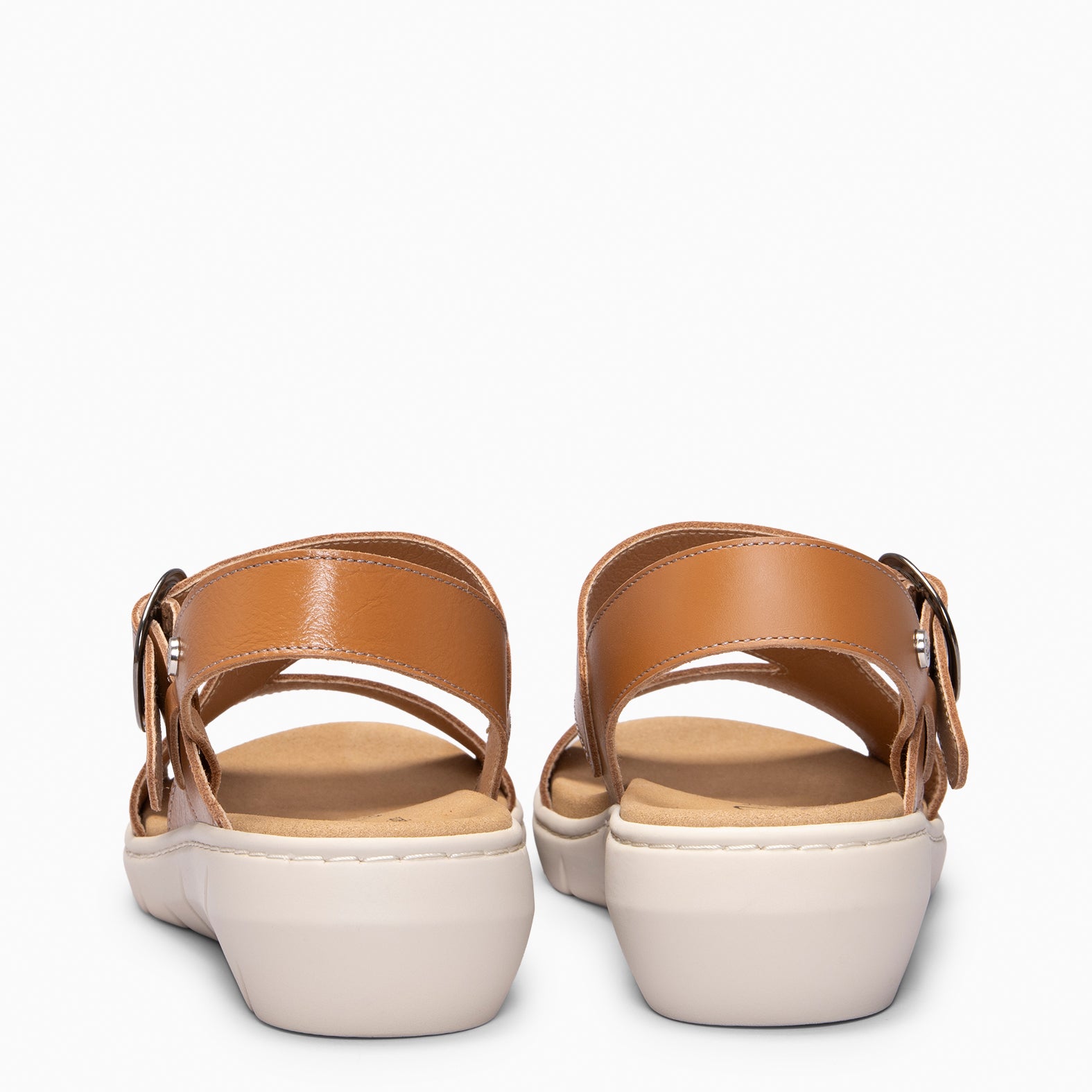 NATURA – Sandalias con plantilla Extraíble CAMEL