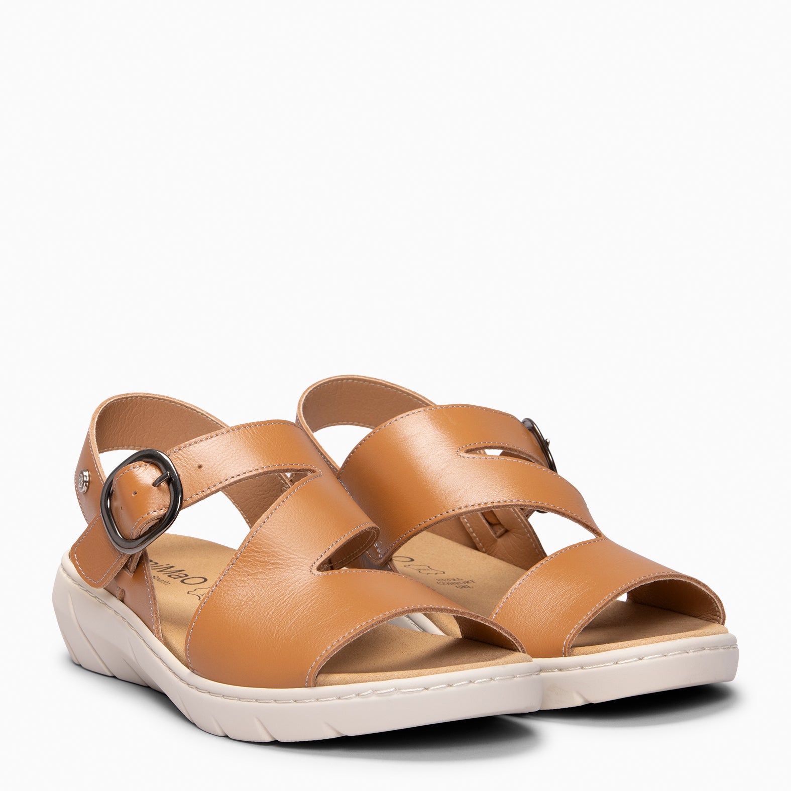 NATURA – Sandalias con plantilla Extraíble CAMEL