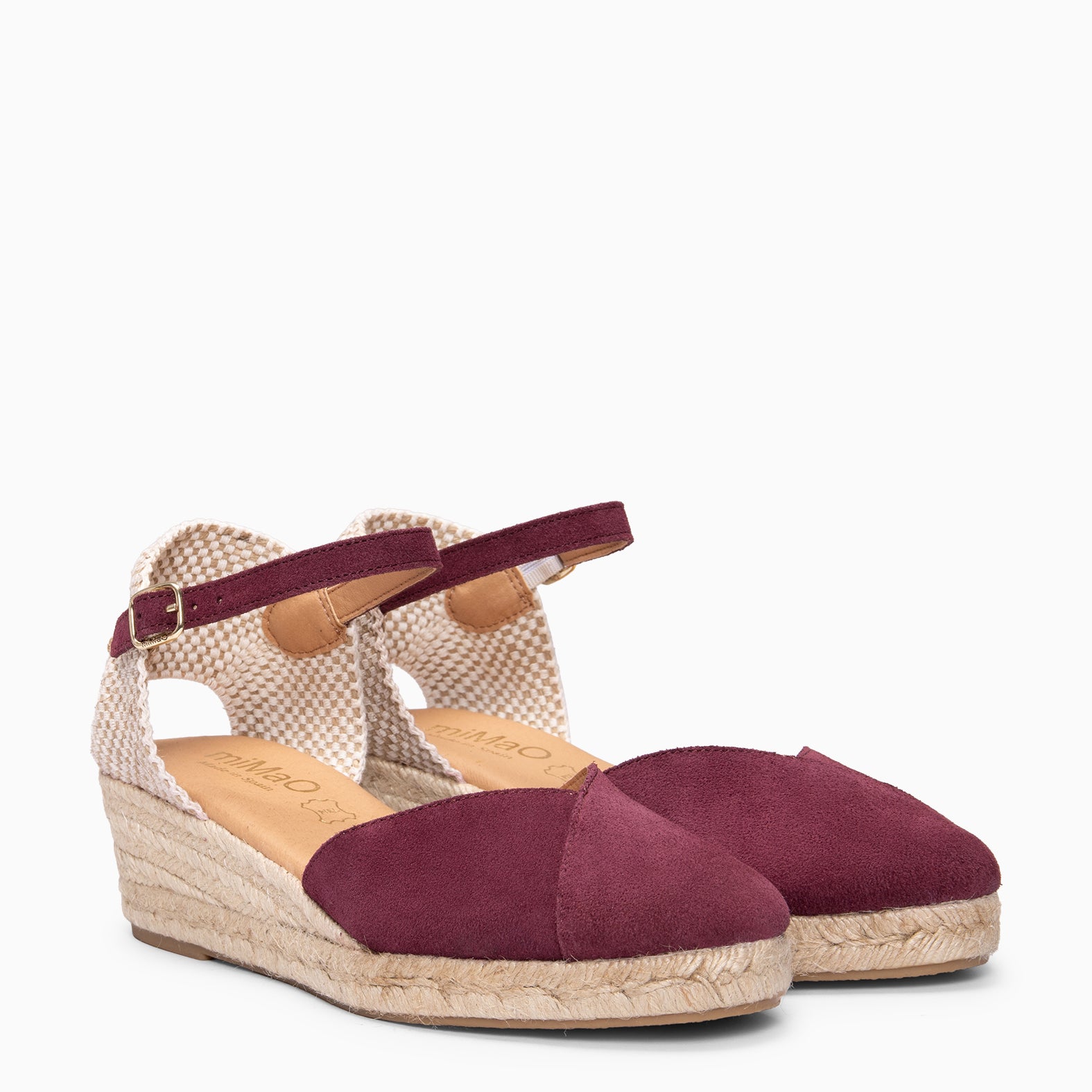 ICA - Espadrilles à petit talon BORDEAUX