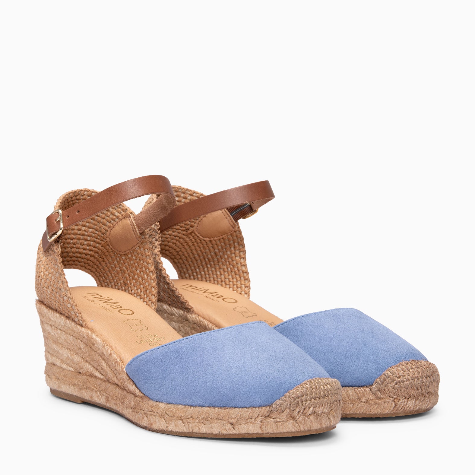 ALTEA - Espadrilles à talon compensé BLEU