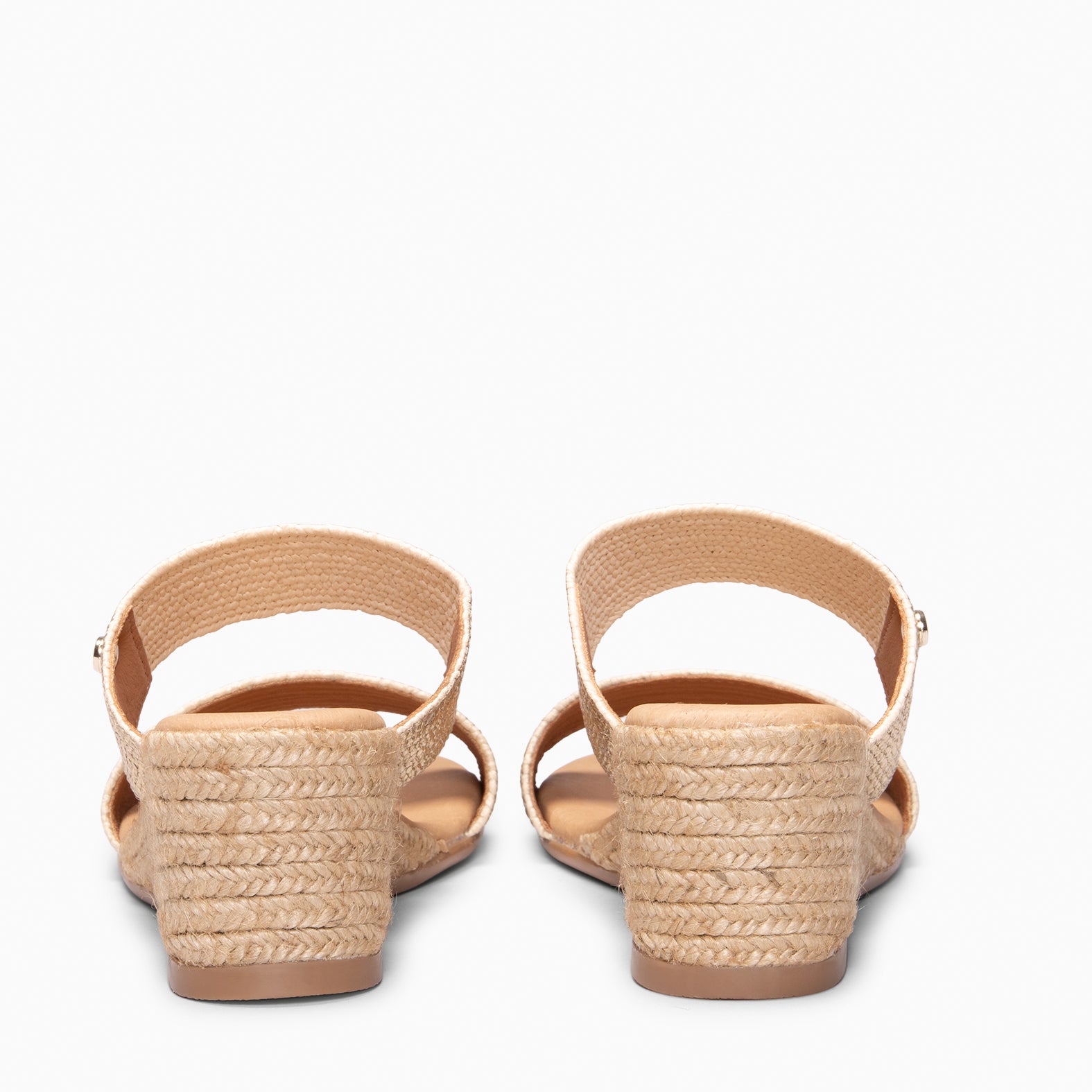 LIRA - Mules de cuña de esparto PLATINO