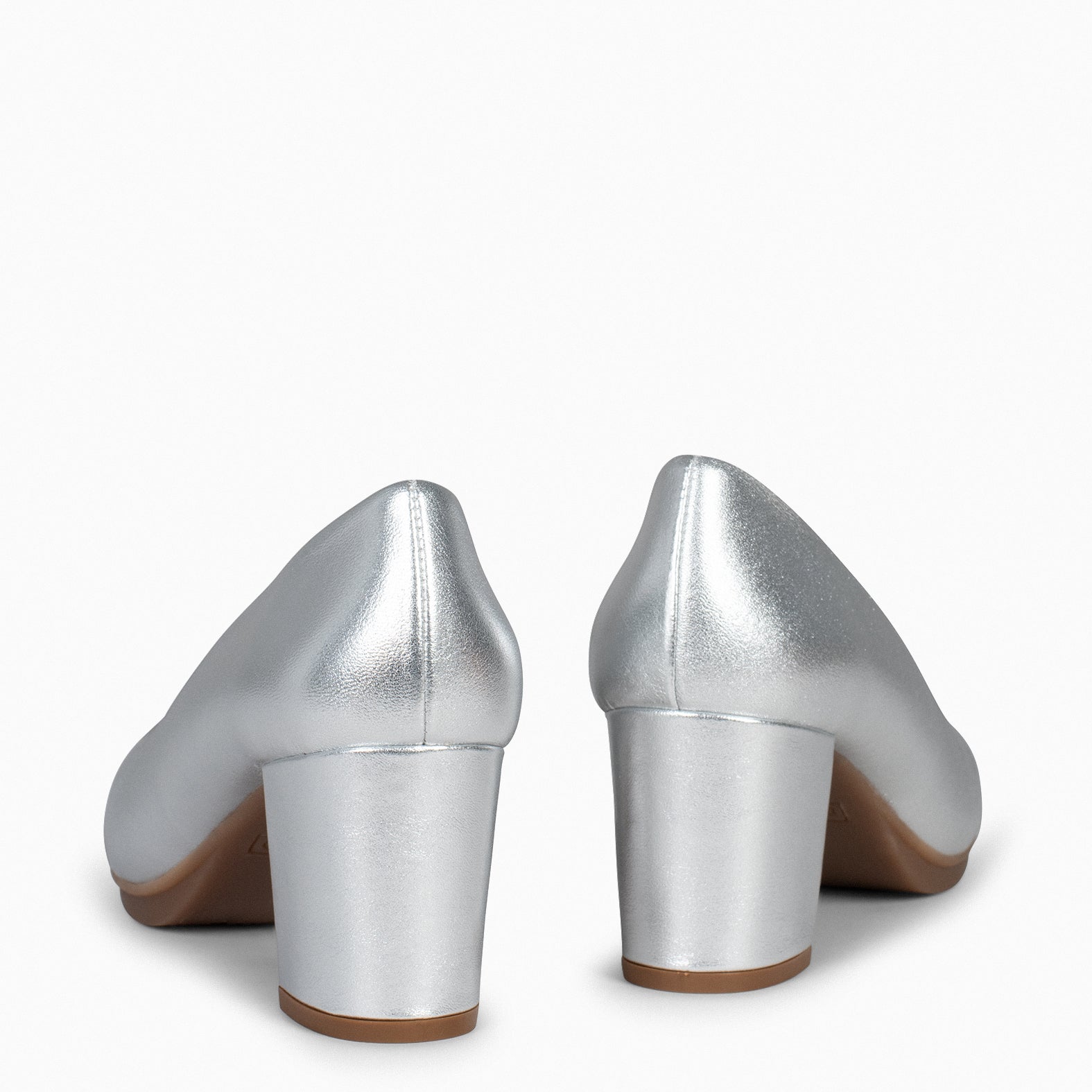 URBAN S SPLASH - Chaussures à talon moyen métallisé ARGENT